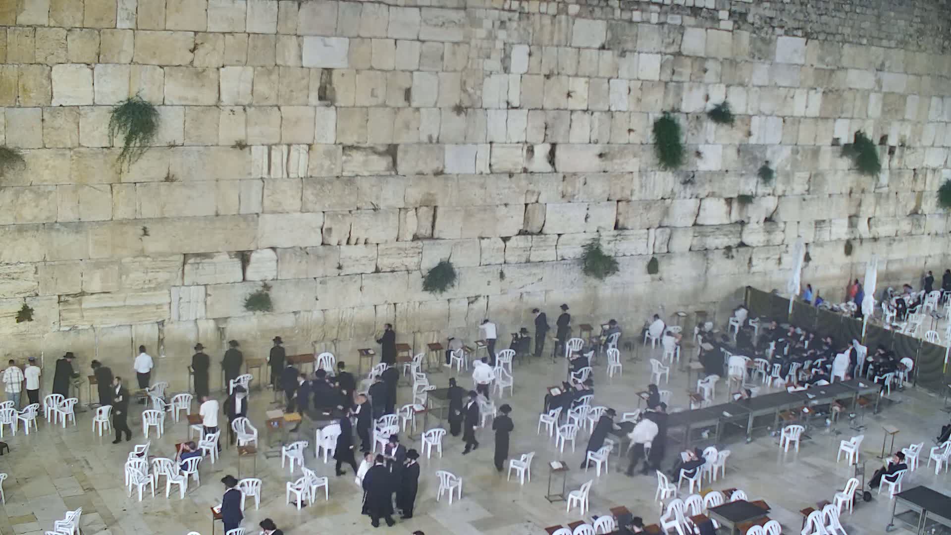 East Quds (East Jerusalem)  Western Wall Main Square East Towards View  Live Cam - Old City, East Quds (East Jerusalem) , Palestine
