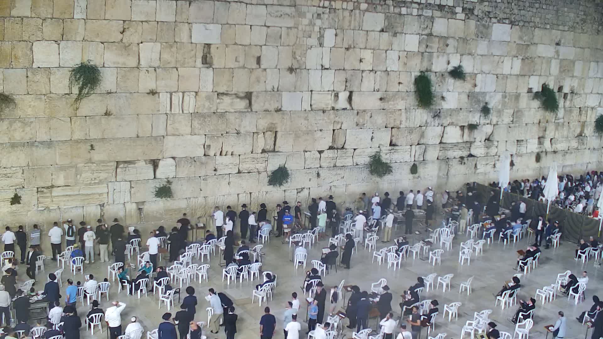 East Quds (East Jerusalem)  Western Wall Main Square East Towards View  Live Cam - Old City, East Quds (East Jerusalem) , Palestine