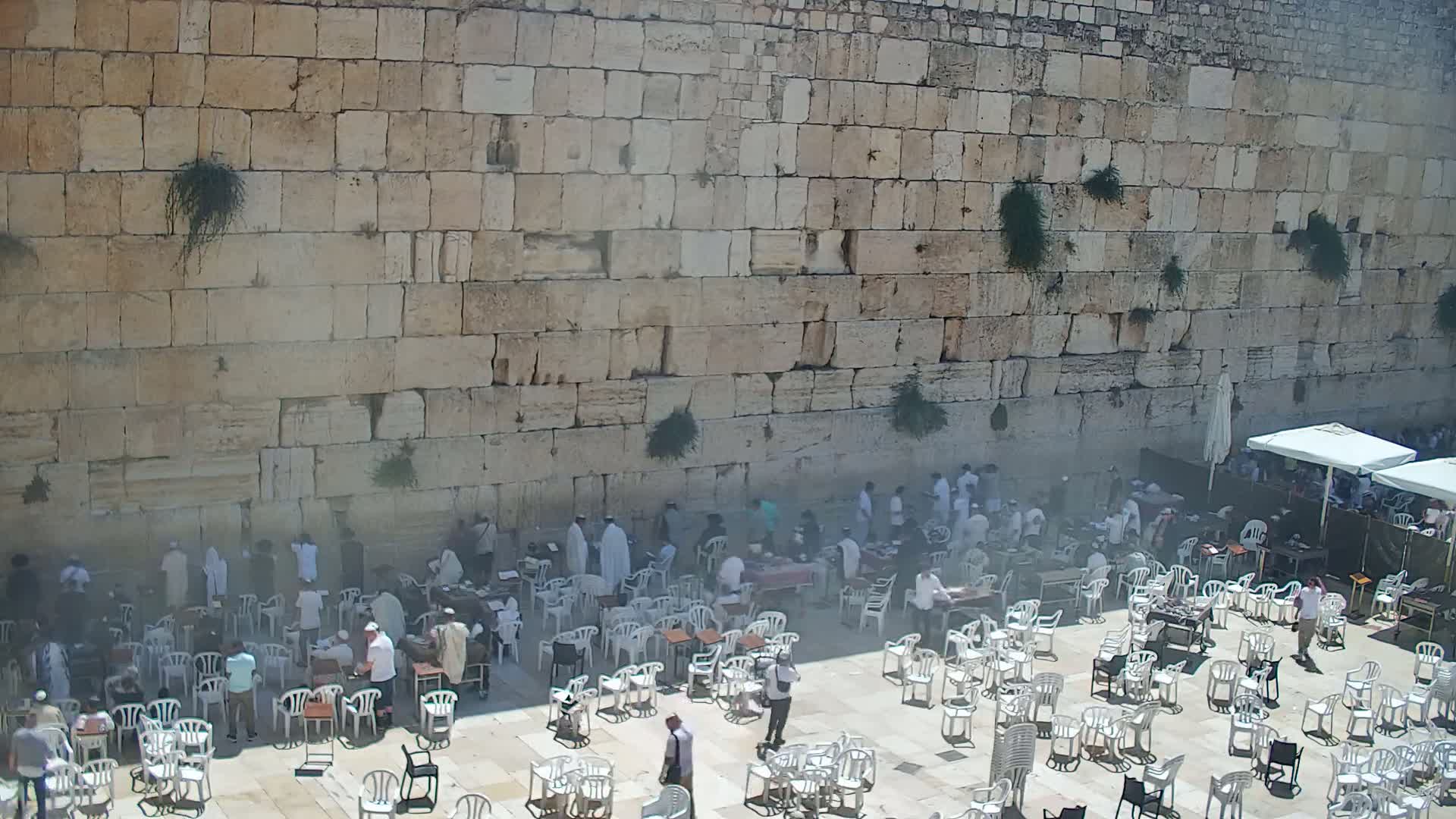 East Quds (East Jerusalem)  Western Wall Main Square East Towards View  Live Cam - Old City, East Quds (East Jerusalem) , Palestine