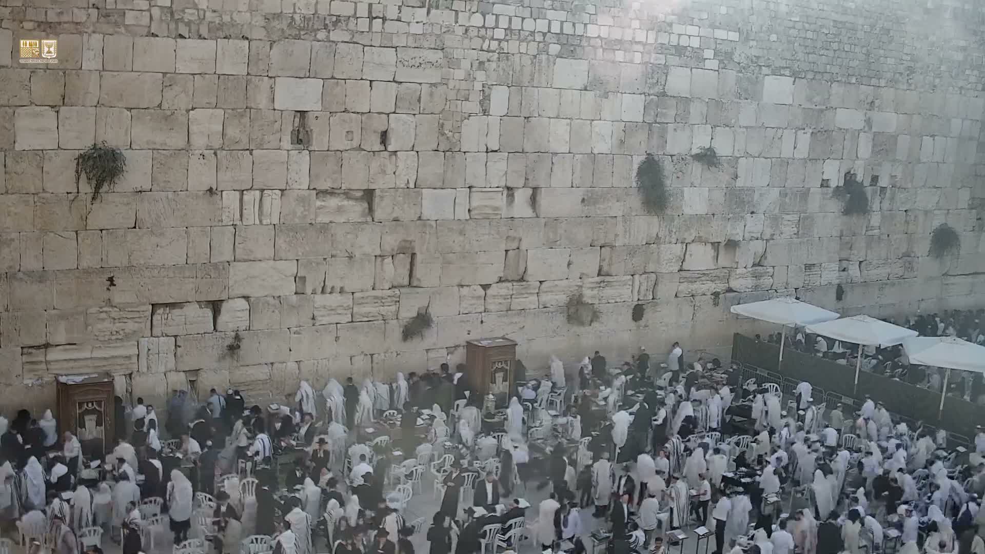 East Quds (East Jerusalem)  Western Wall Main Square East Towards View  Live Cam - Old City, East Quds (East Jerusalem) , Palestine