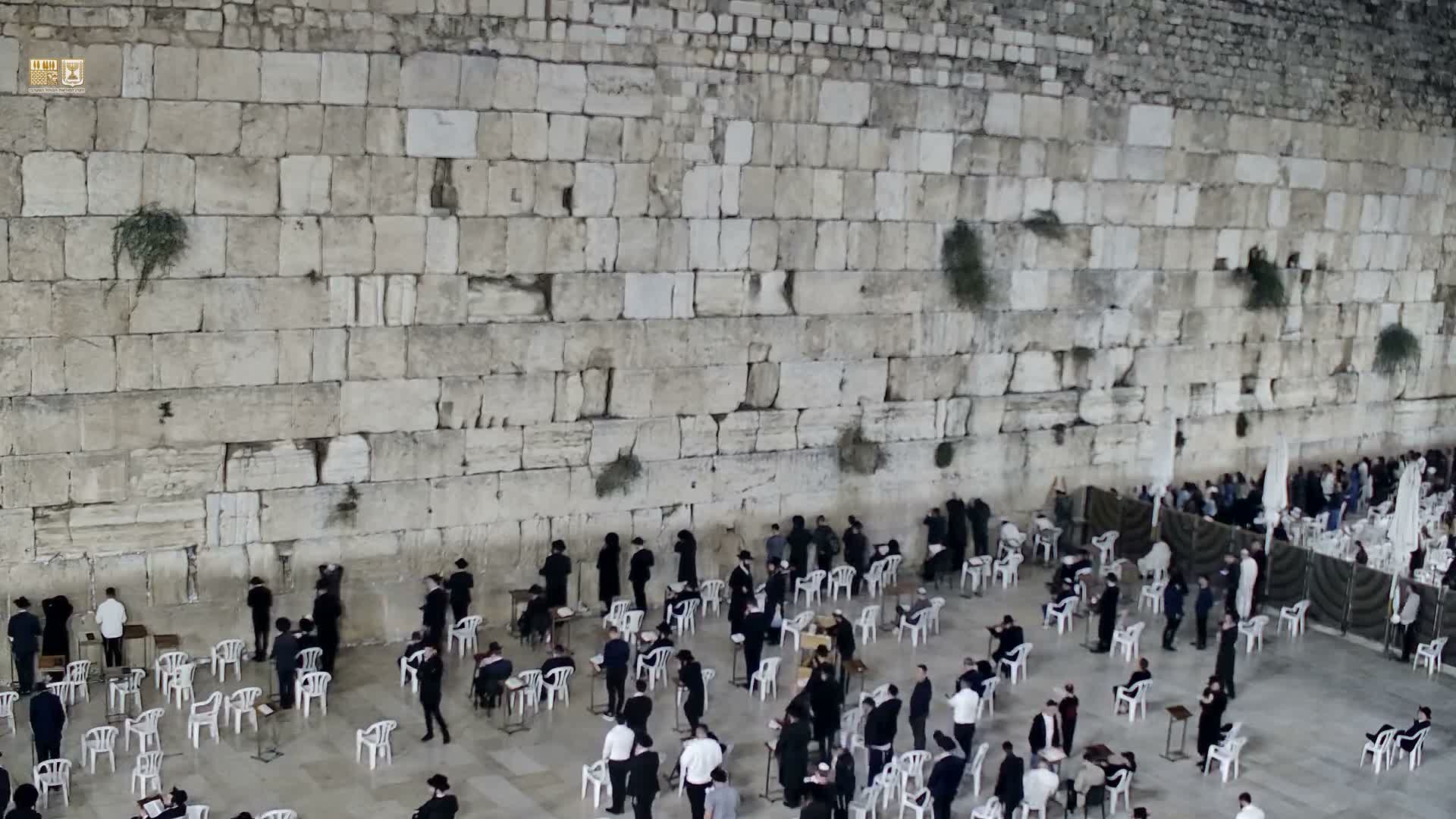 East Quds (East Jerusalem)  Western Wall Main Square East Towards View  Live Cam - Old City, East Quds (East Jerusalem) , Palestine