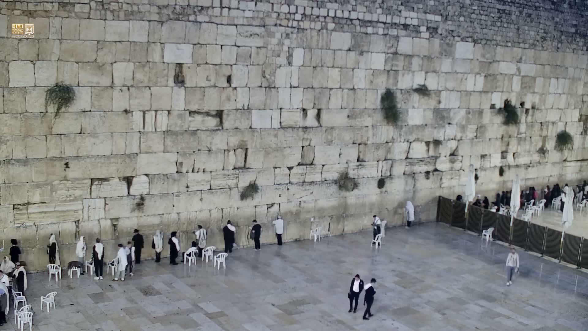 East Quds (East Jerusalem)  Western Wall Main Square East Towards View  Live Cam - Old City, East Quds (East Jerusalem) , Palestine