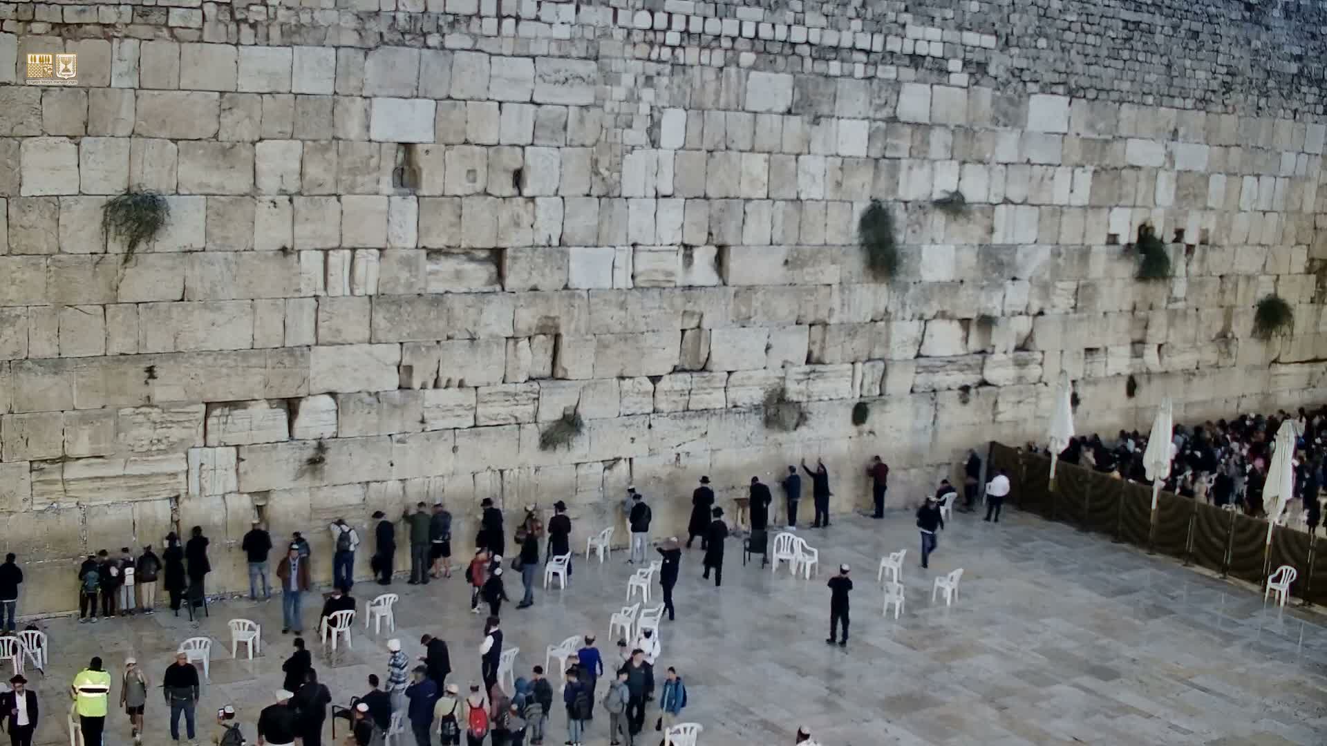 East Quds (East Jerusalem)  Western Wall Main Square East Towards View  Live Cam - Old City, East Quds (East Jerusalem) , Palestine
