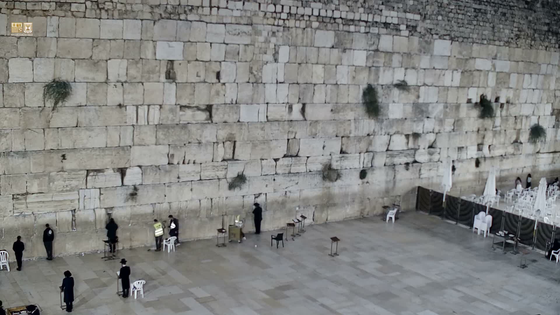 East Quds (East Jerusalem)  Western Wall Main Square East Towards View  Live Cam - Old City, East Quds (East Jerusalem) , Palestine