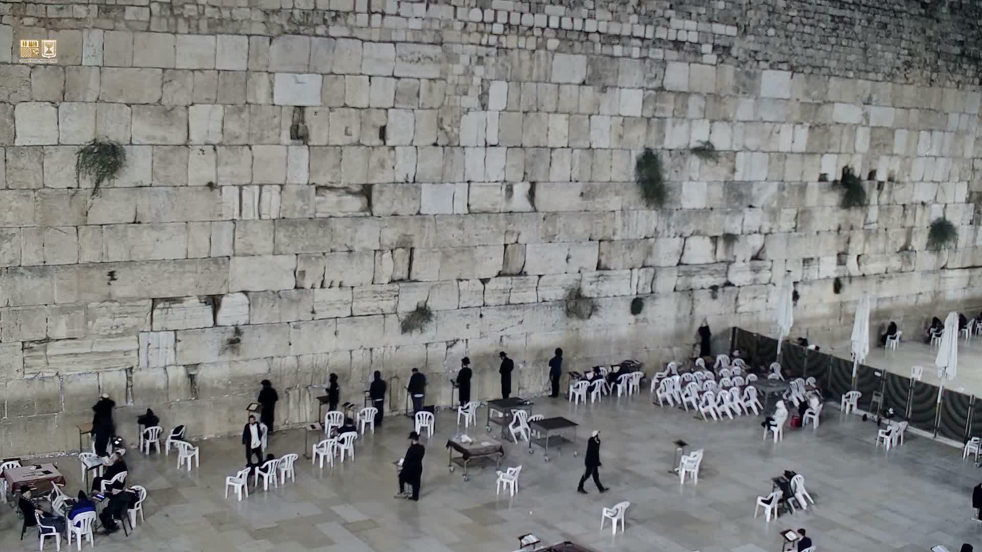 East Quds (East Jerusalem)  Western Wall Main Square East Towards View  Live Cam - Old City, East Quds (East Jerusalem) , Palestine