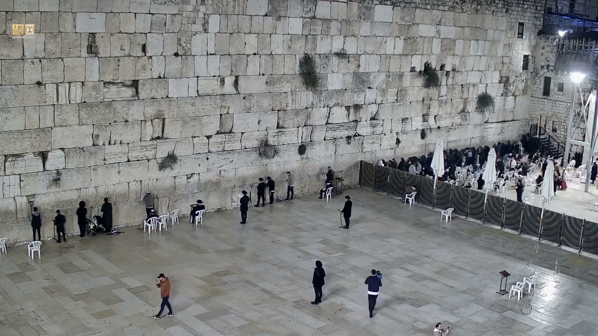 East Quds (East Jerusalem)  Western Wall Main Square East Towards View  Live Cam - Old City, East Quds (East Jerusalem) , Palestine