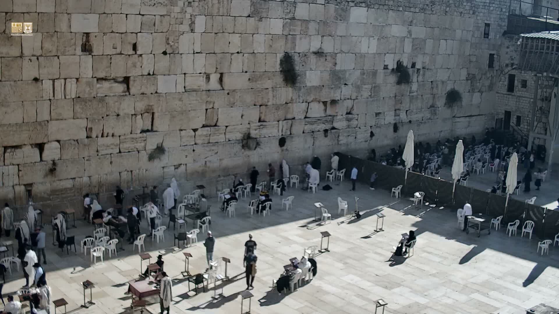 East Quds (East Jerusalem)  Western Wall Main Square East Towards View  Live Cam - Old City, East Quds (East Jerusalem) , Palestine
