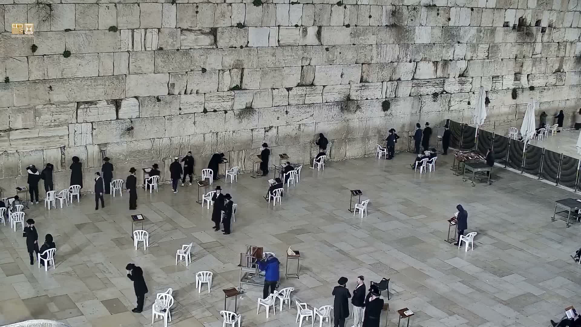 East Quds (East Jerusalem)  Western Wall Main Square East Towards View  Live Cam - Old City, East Quds (East Jerusalem) , Palestine