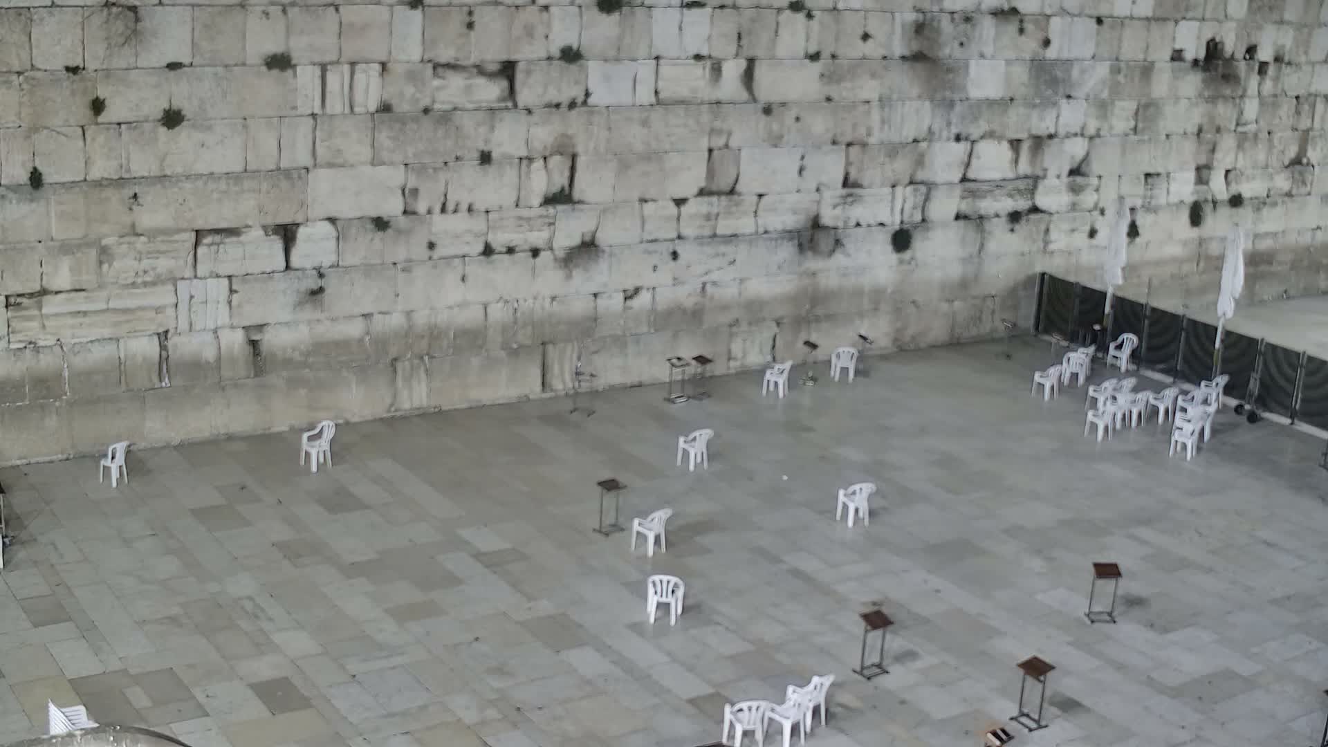 East Quds (East Jerusalem)  Western Wall Main Square East Towards View  Live Cam - Old City, East Quds (East Jerusalem) , Palestine