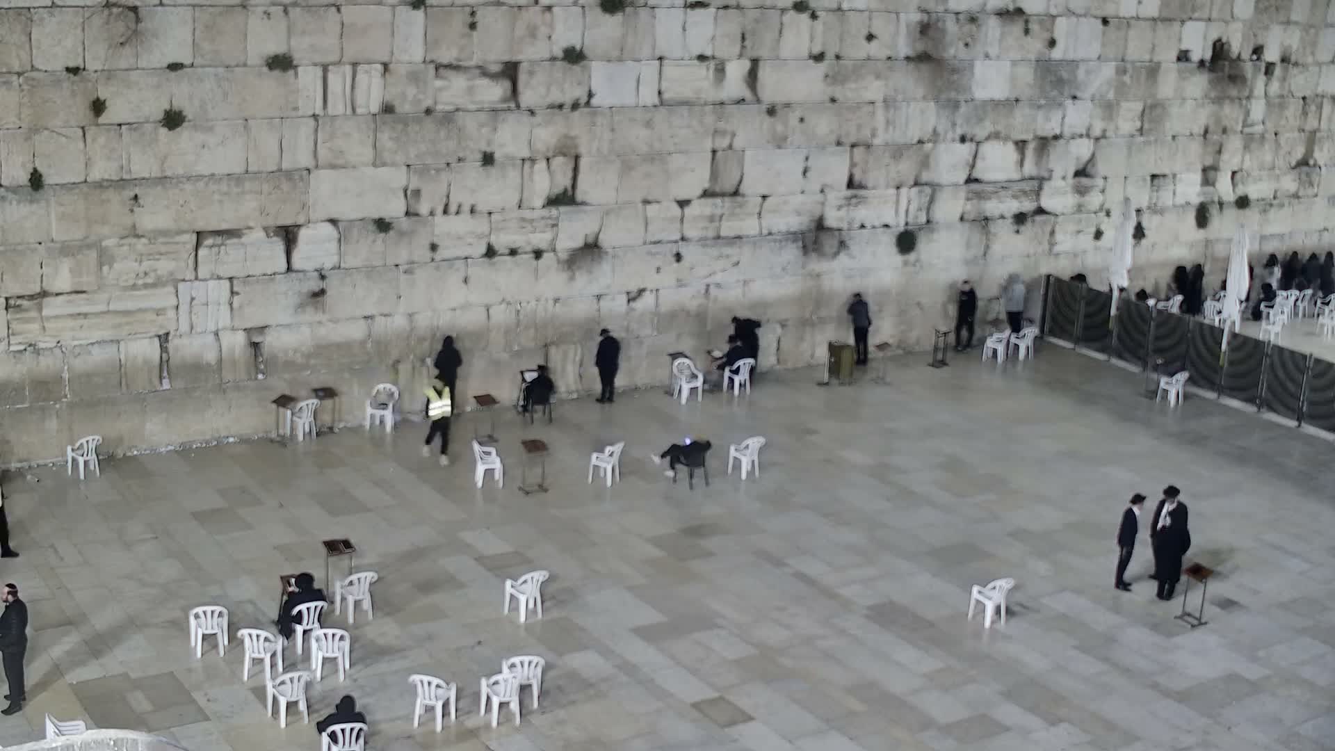East Quds (East Jerusalem)  Western Wall Main Square East Towards View  Live Cam - Old City, East Quds (East Jerusalem) , Palestine
