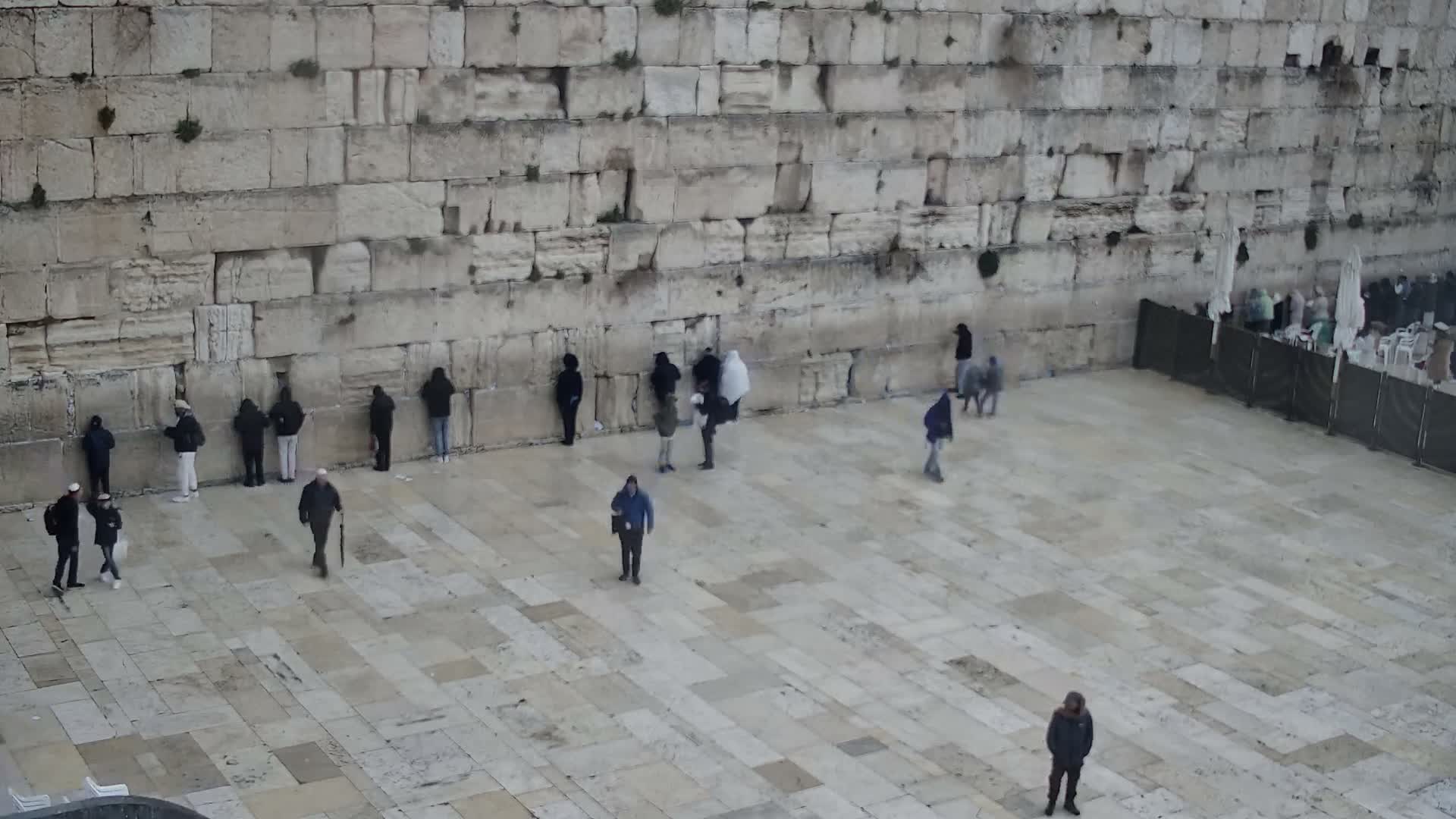 East Quds (East Jerusalem)  Western Wall Main Square East Towards View  Live Cam - Old City, East Quds (East Jerusalem) , Palestine