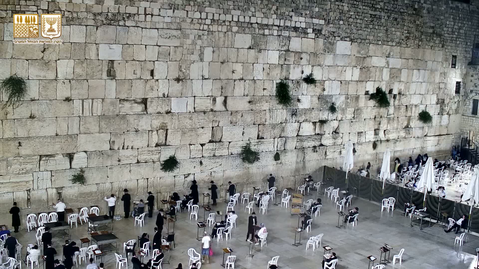 East Quds (East Jerusalem)  Western Wall Prayer Square Southeast Towards View  Live Cam - Old City, East Quds (East Jerusalem) , Palestine