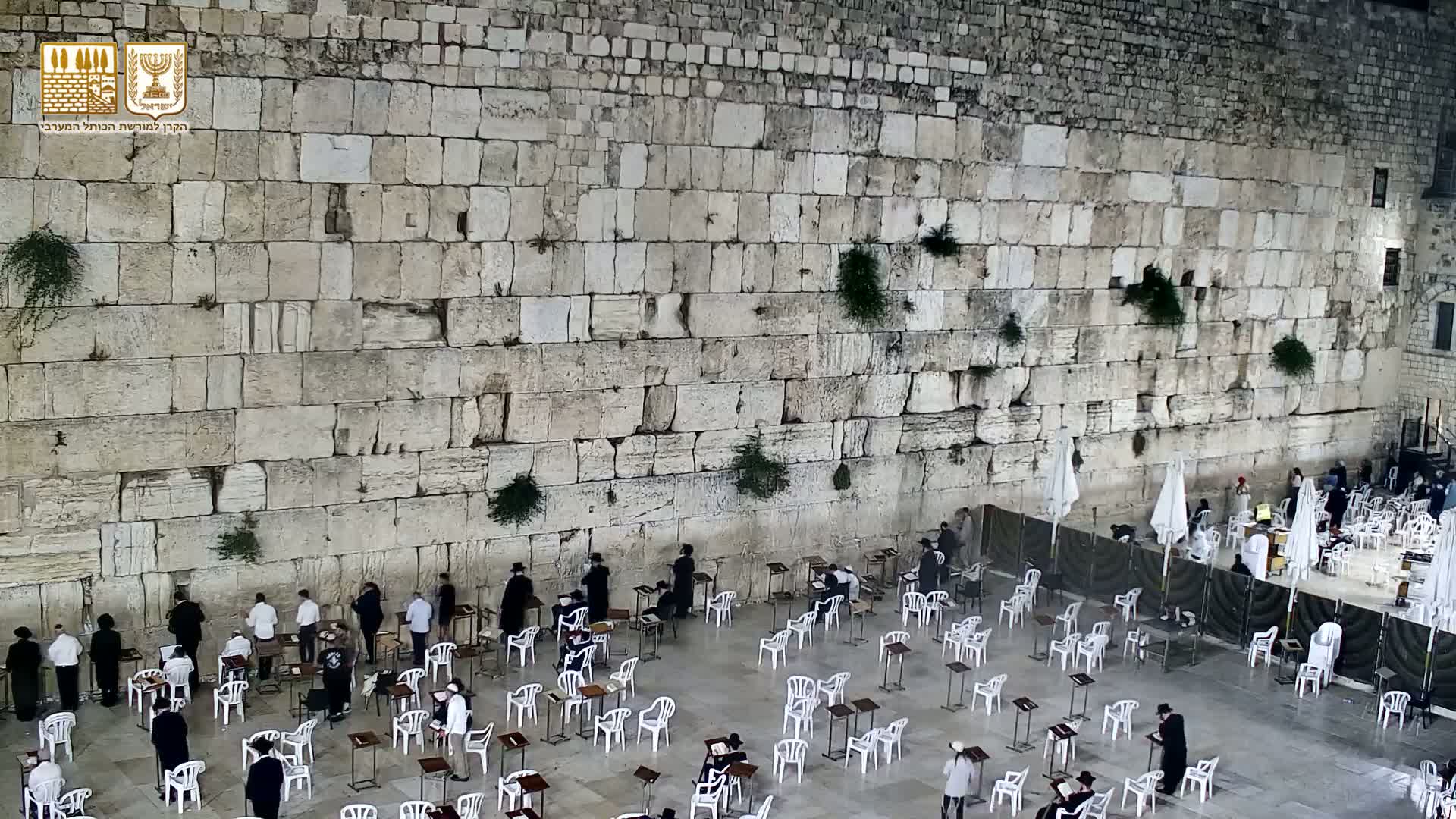 East Quds (East Jerusalem)  Western Wall Prayer Square Southeast Towards View  Live Cam - Old City, East Quds (East Jerusalem) , Palestine