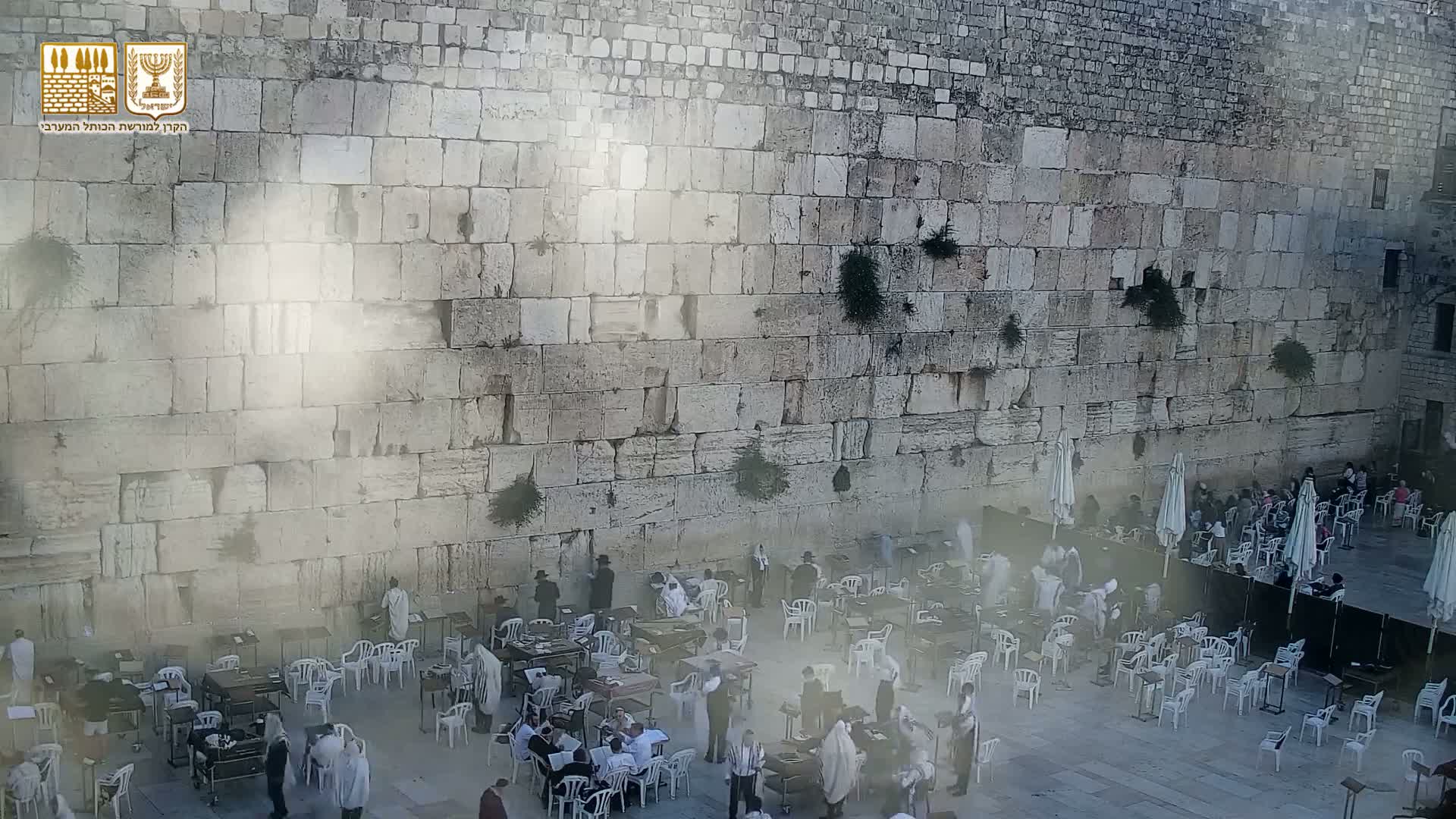 East Quds (East Jerusalem)  Western Wall Prayer Square Southeast Towards View  Live Cam - Old City, East Quds (East Jerusalem) , Palestine