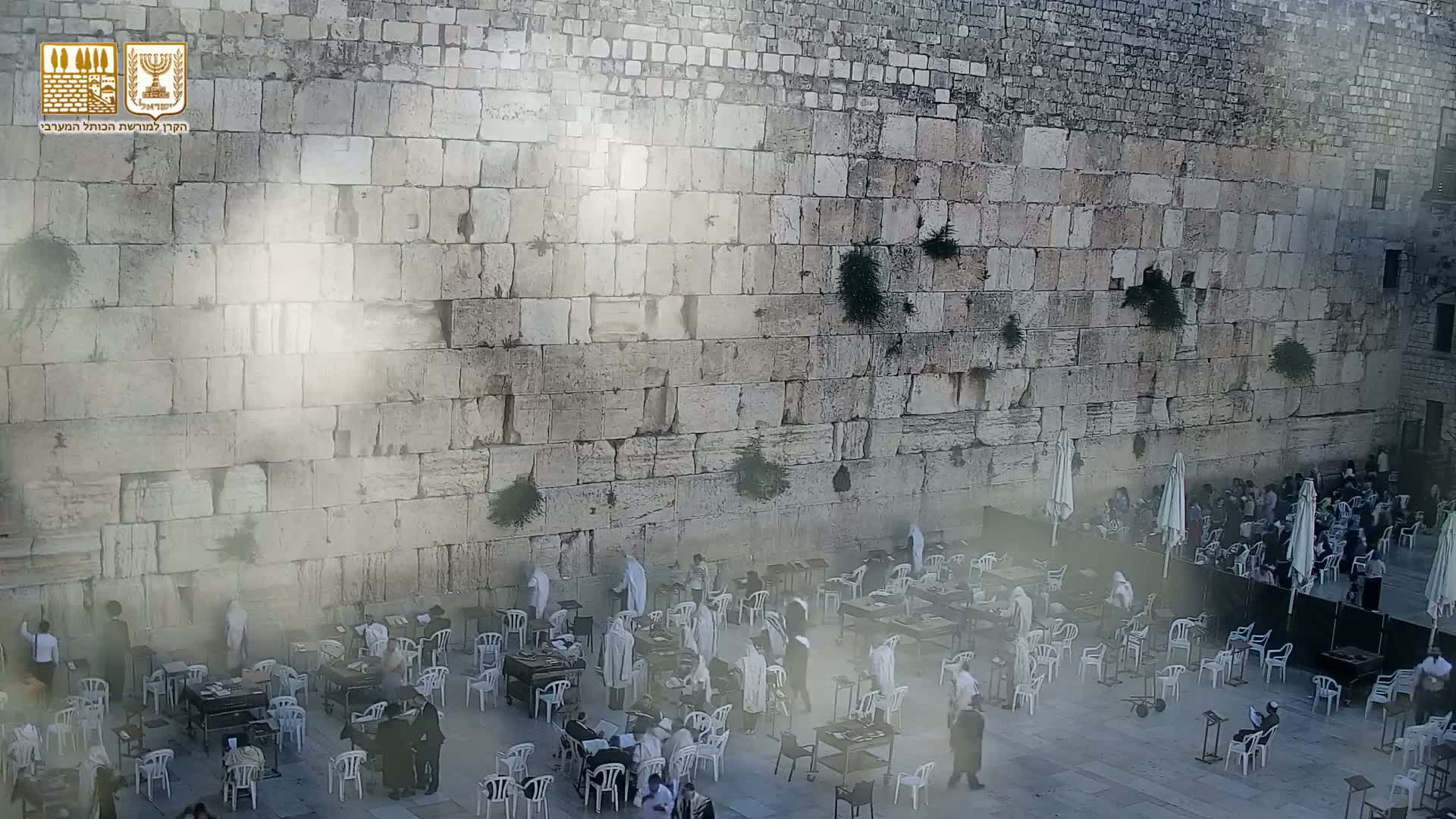 East Quds (East Jerusalem)  Western Wall Prayer Square Southeast Towards View  Live Cam - Old City, East Quds (East Jerusalem) , Palestine