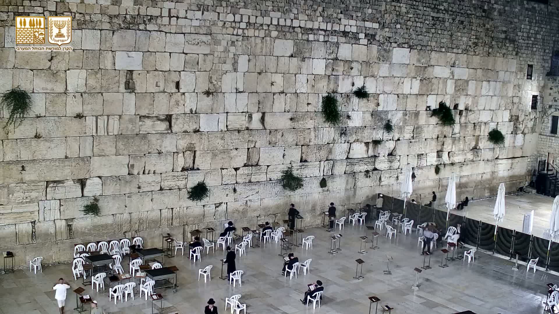 East Quds (East Jerusalem)  Western Wall Prayer Square Southeast Towards View  Live Cam - Old City, East Quds (East Jerusalem) , Palestine