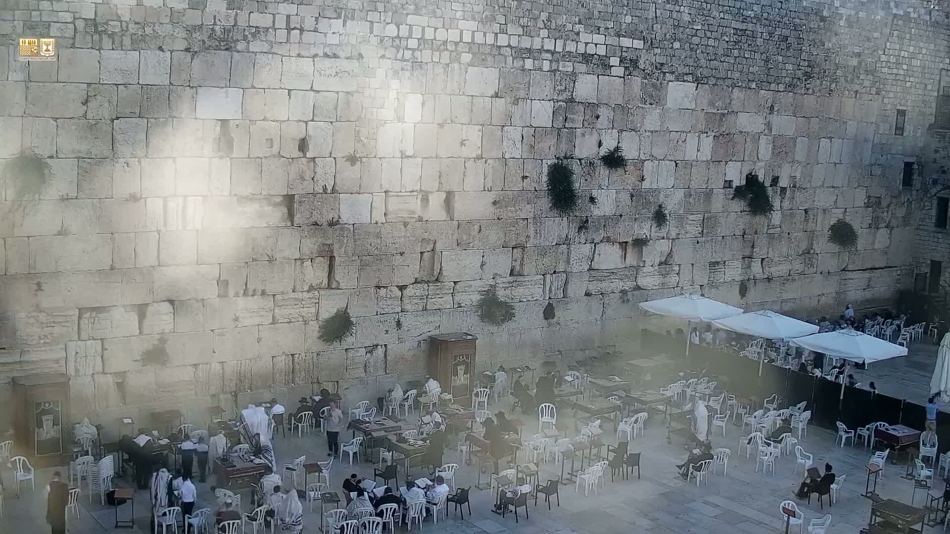 East Quds (East Jerusalem)  Western Wall Prayer Square Southeast Towards View  Live Cam - Old City, East Quds (East Jerusalem) , Palestine