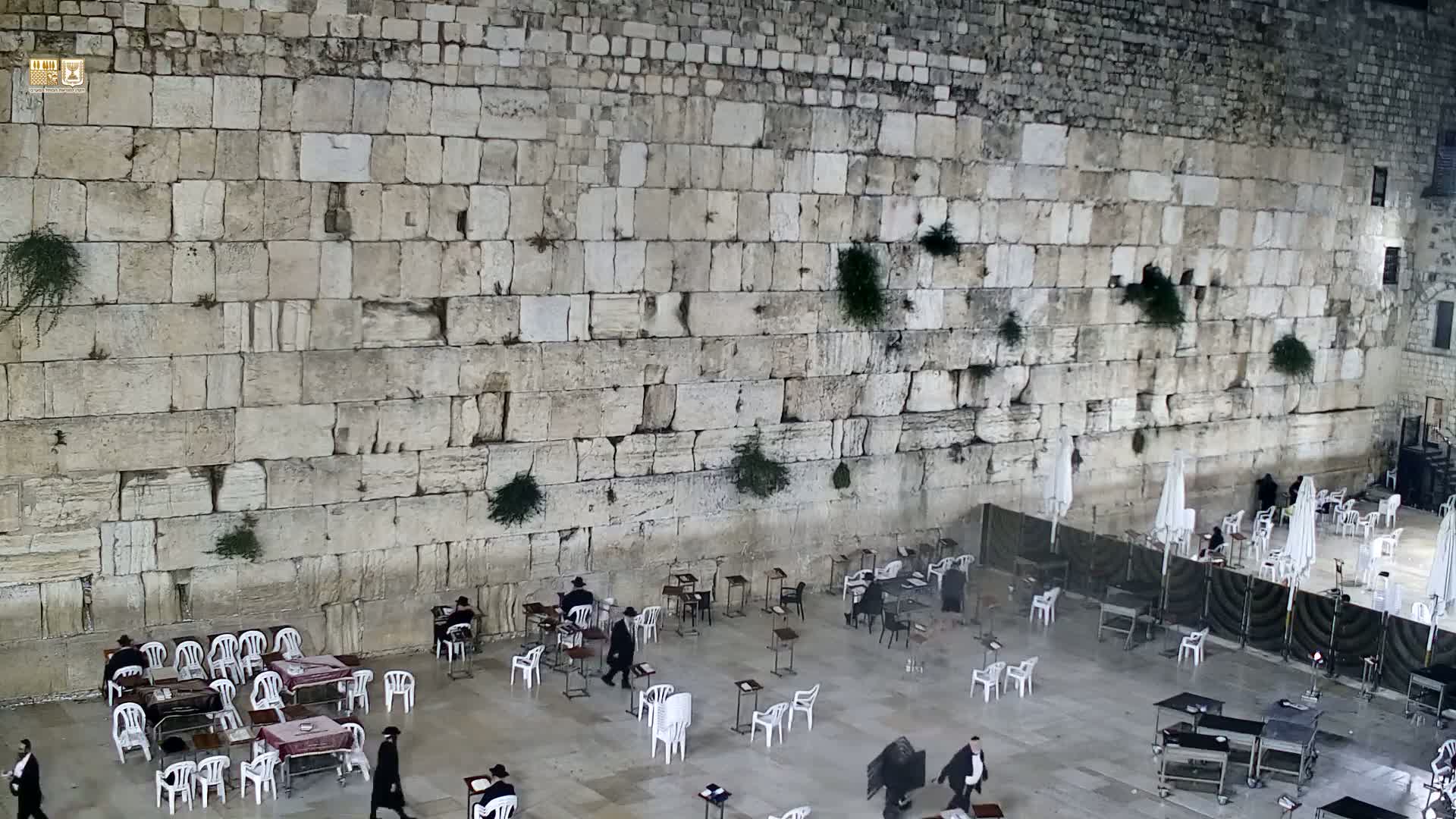 East Quds (East Jerusalem)  Western Wall Prayer Square Southeast Towards View  Live Cam - Old City, East Quds (East Jerusalem) , Palestine