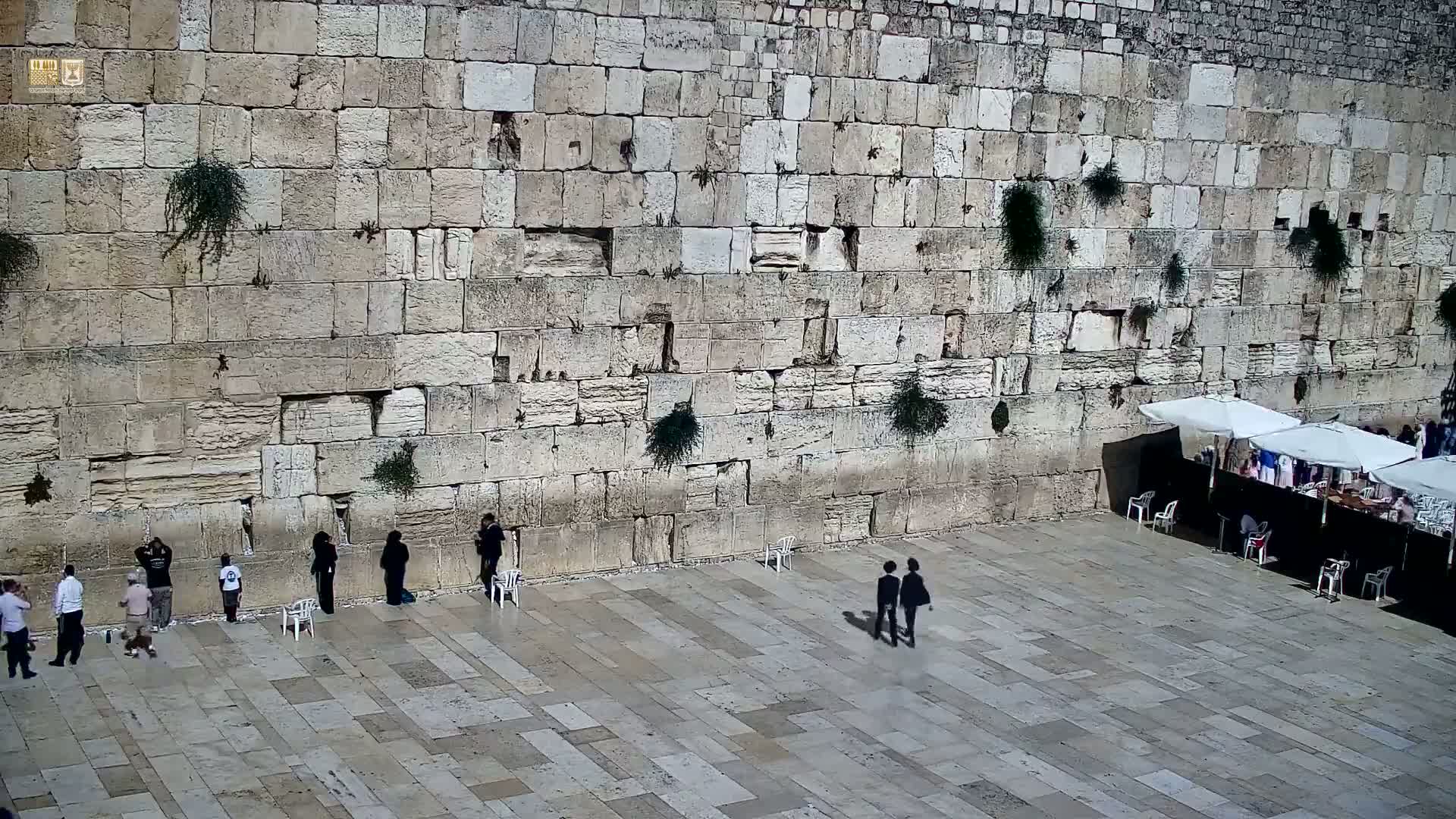 East Quds (East Jerusalem)  Western Wall Prayer Square Southeast Towards View  Live Cam - Old City, East Quds (East Jerusalem) , Palestine