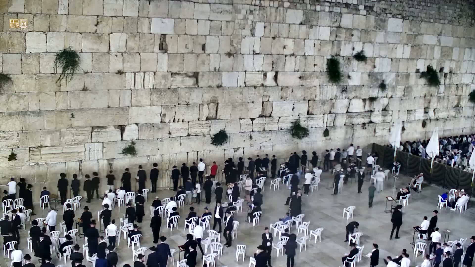 East Quds (East Jerusalem)  Western Wall Prayer Square Southeast Towards View  Live Cam - Old City, East Quds (East Jerusalem) , Palestine