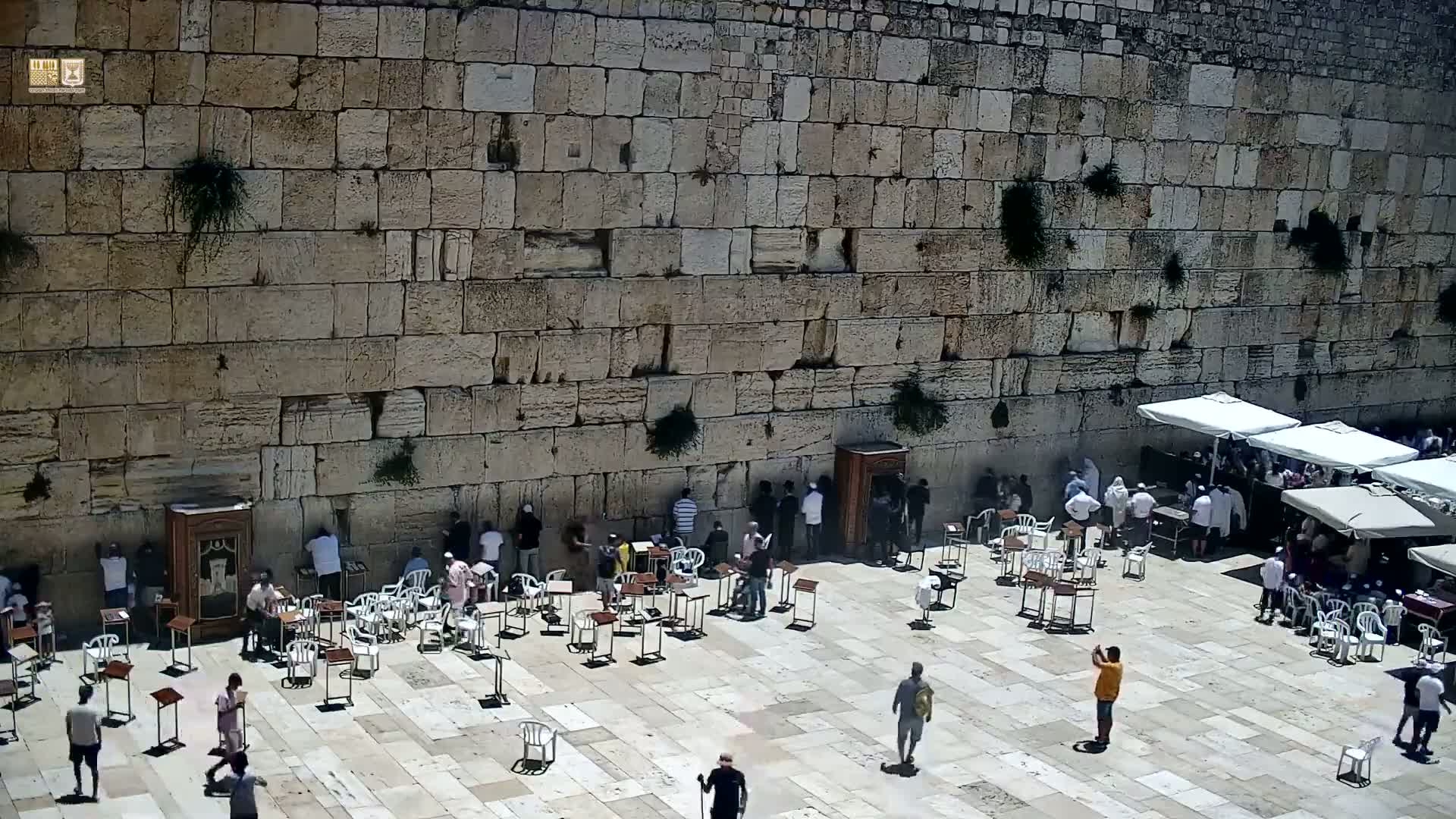East Quds (East Jerusalem)  Western Wall Prayer Square Southeast Towards View  Live Cam - Old City, East Quds (East Jerusalem) , Palestine