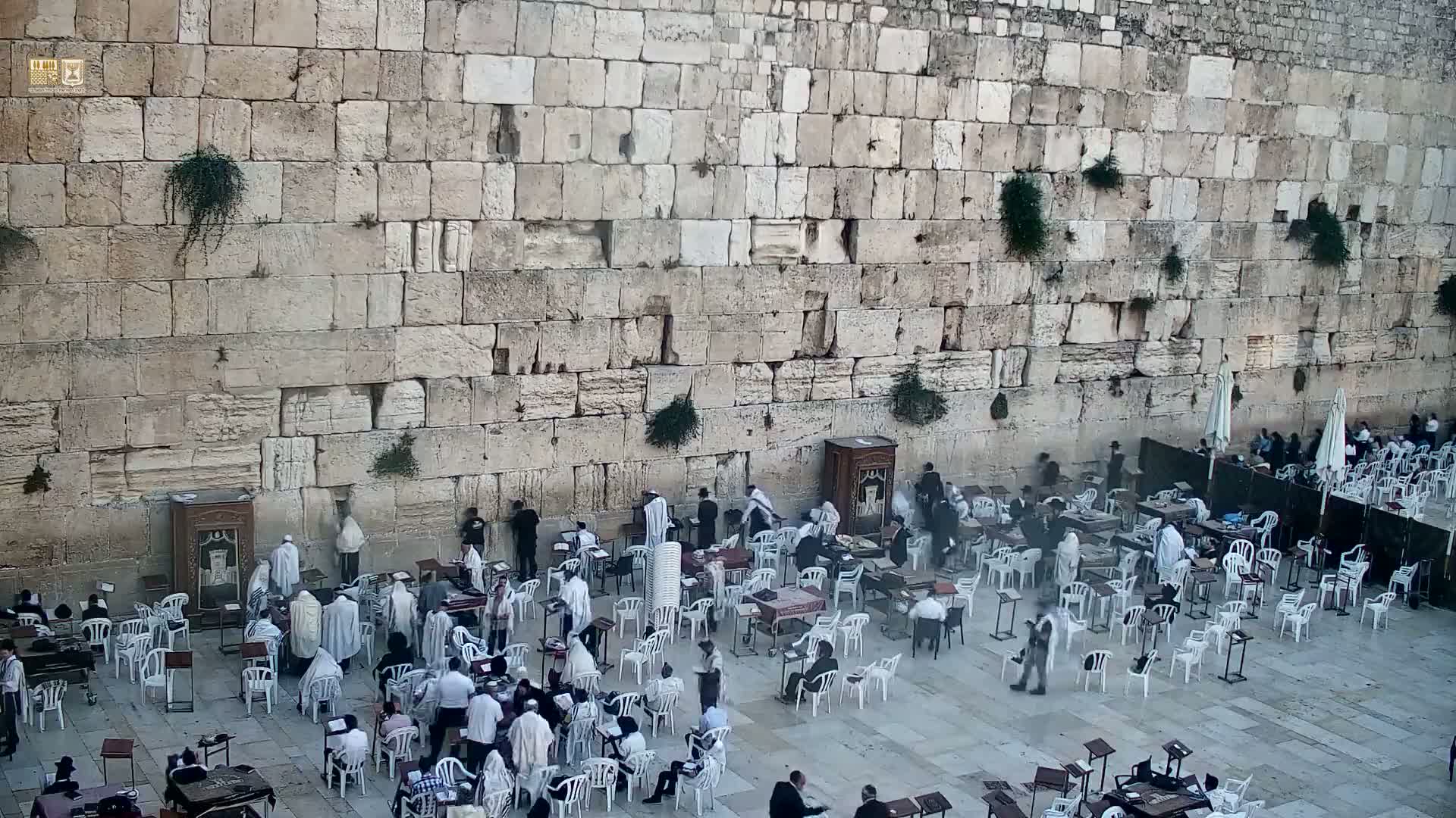 East Quds (East Jerusalem)  Western Wall Prayer Square Southeast Towards View  Live Cam - Old City, East Quds (East Jerusalem) , Palestine