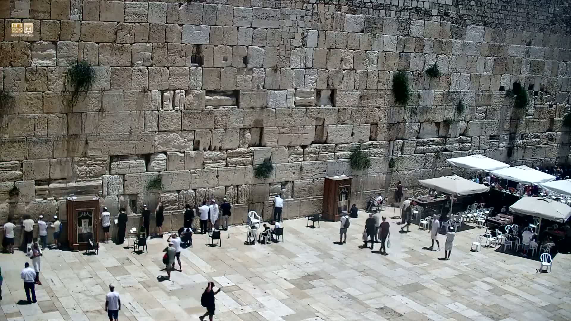 East Quds (East Jerusalem)  Western Wall Prayer Square Southeast Towards View  Live Cam - Old City, East Quds (East Jerusalem) , Palestine