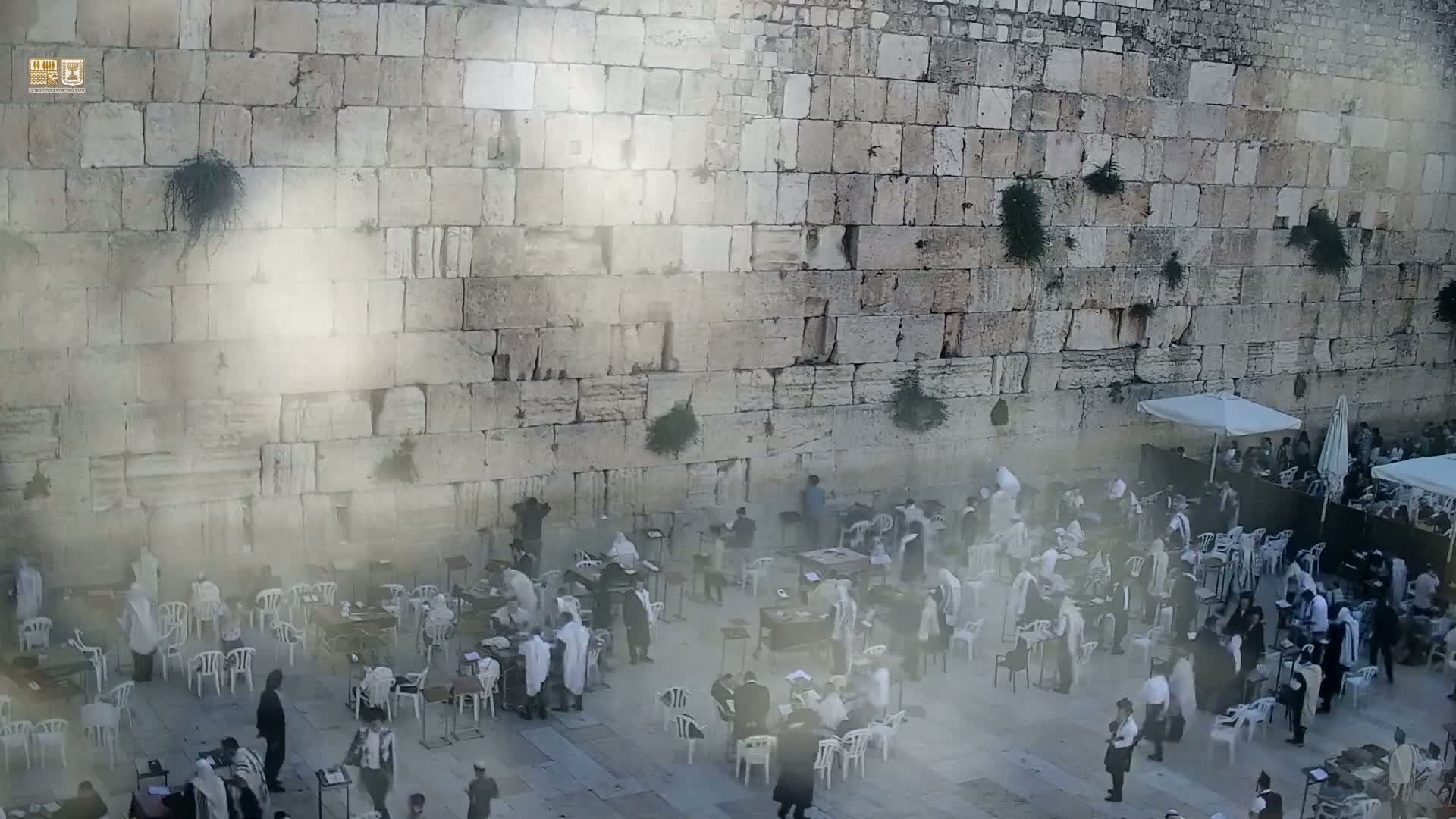 East Quds (East Jerusalem)  Western Wall Prayer Square Southeast Towards View  Live Cam - Old City, East Quds (East Jerusalem) , Palestine