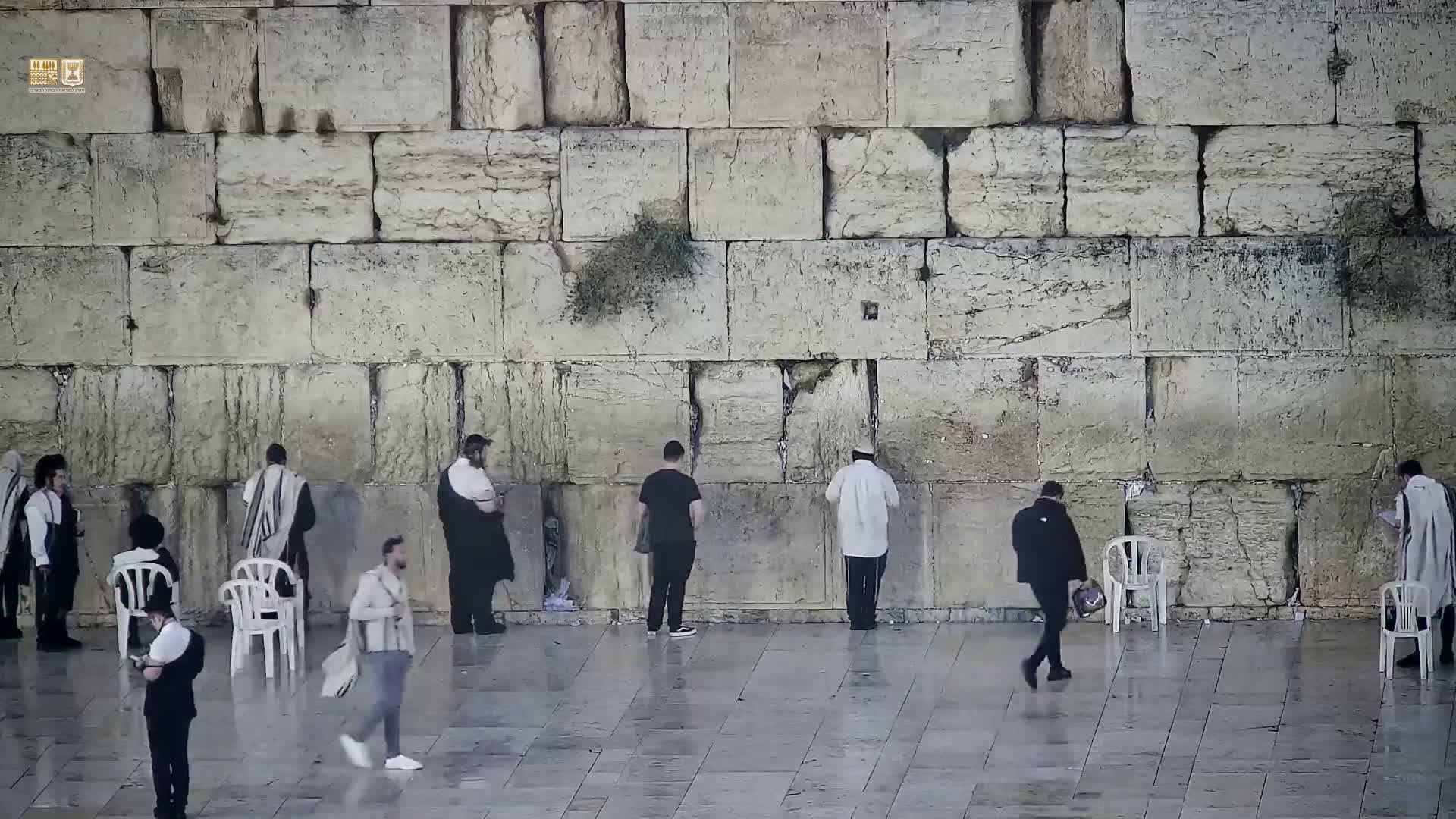 East Quds (East Jerusalem)  Western Wall Prayer Square Southeast Towards View  Live Cam - Old City, East Quds (East Jerusalem) , Palestine