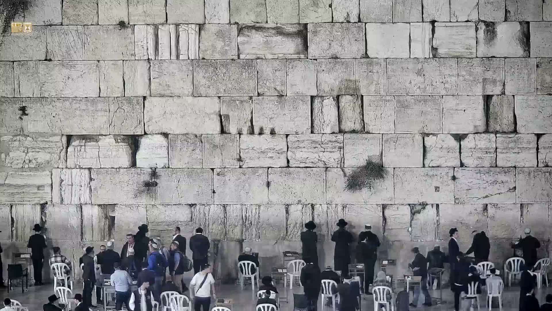 East Quds (East Jerusalem)  Western Wall Prayer Square Southeast Towards View  Live Cam - Old City, East Quds (East Jerusalem) , Palestine