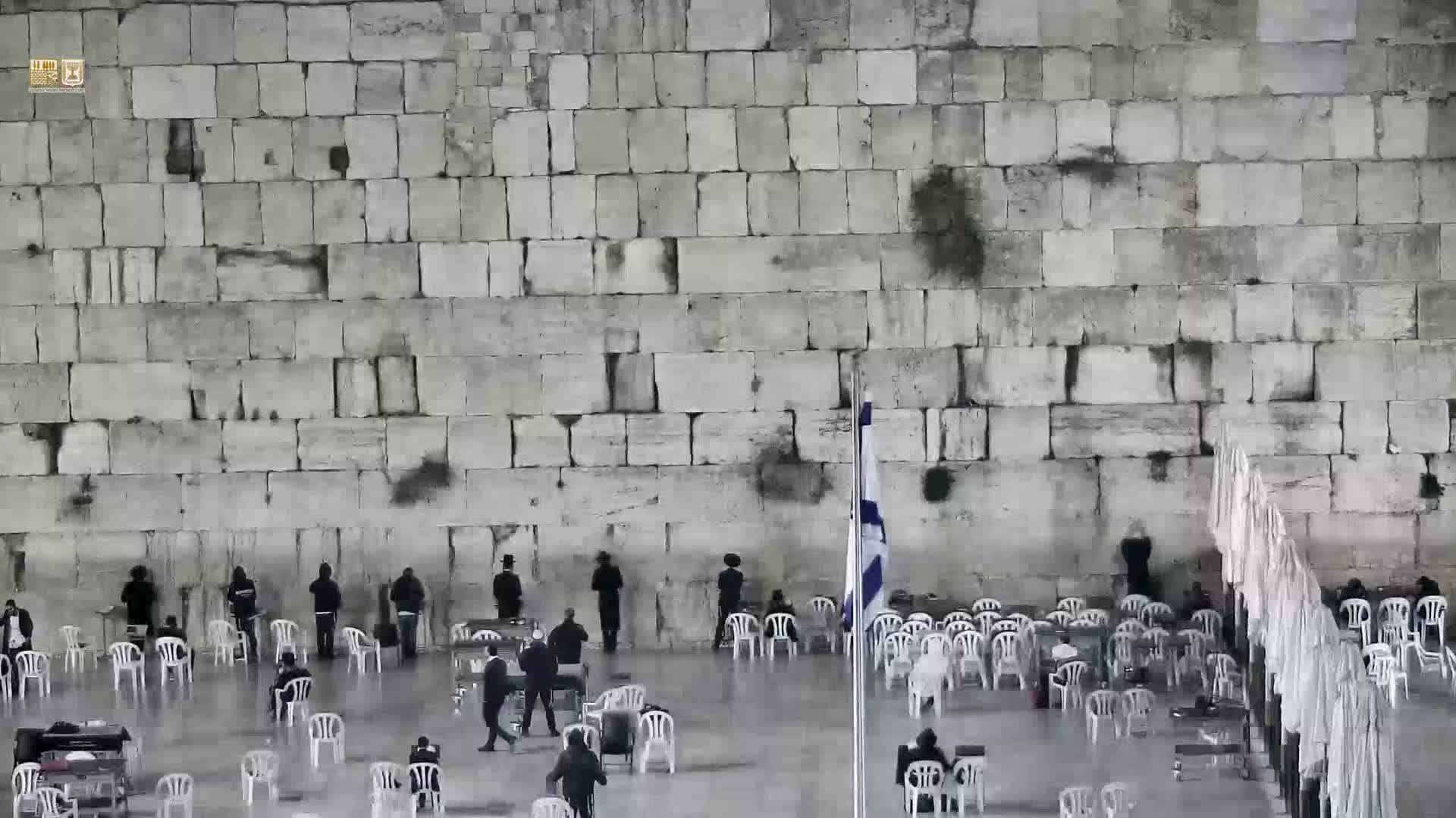 East Quds (East Jerusalem)  Western Wall Prayer Square Southeast Towards View  Live Cam - Old City, East Quds (East Jerusalem) , Palestine