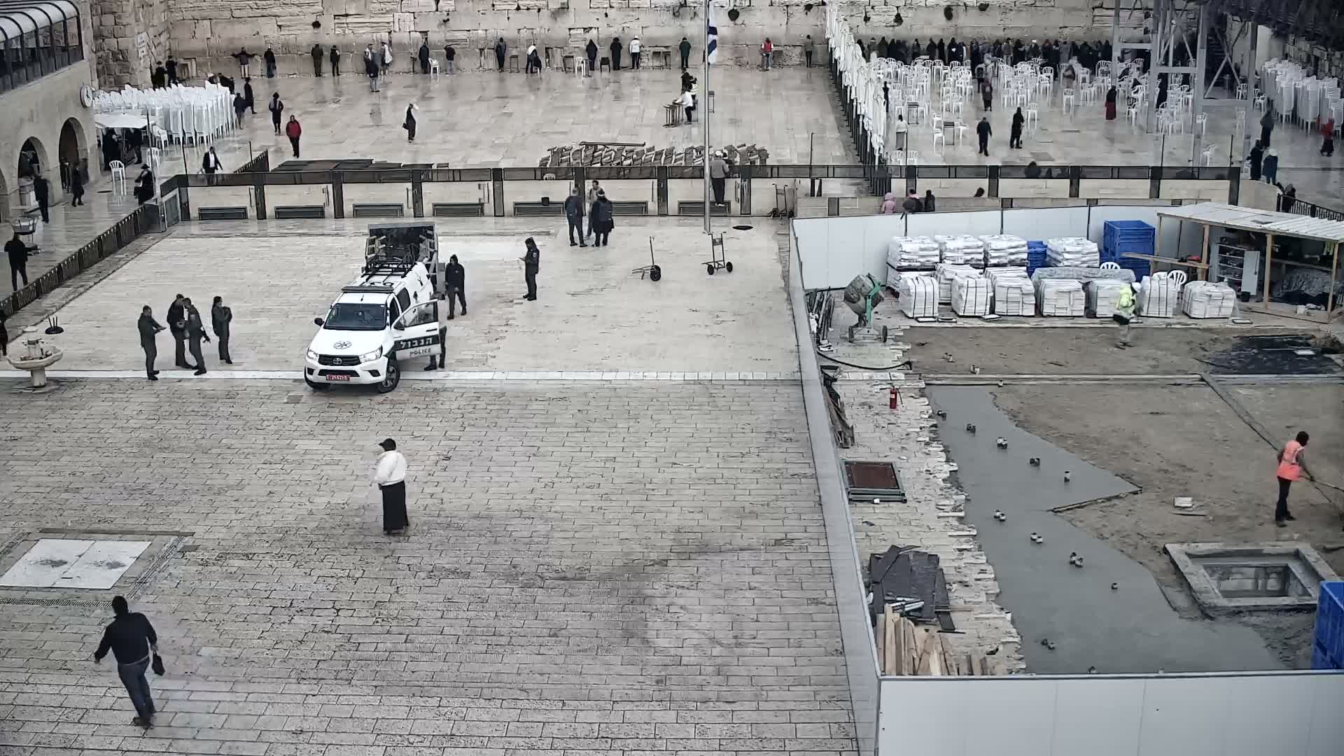 East Quds (East Jerusalem)  Western Wall Prayer Square Southeast Towards View  Live Cam - Old City, East Quds (East Jerusalem) , Palestine