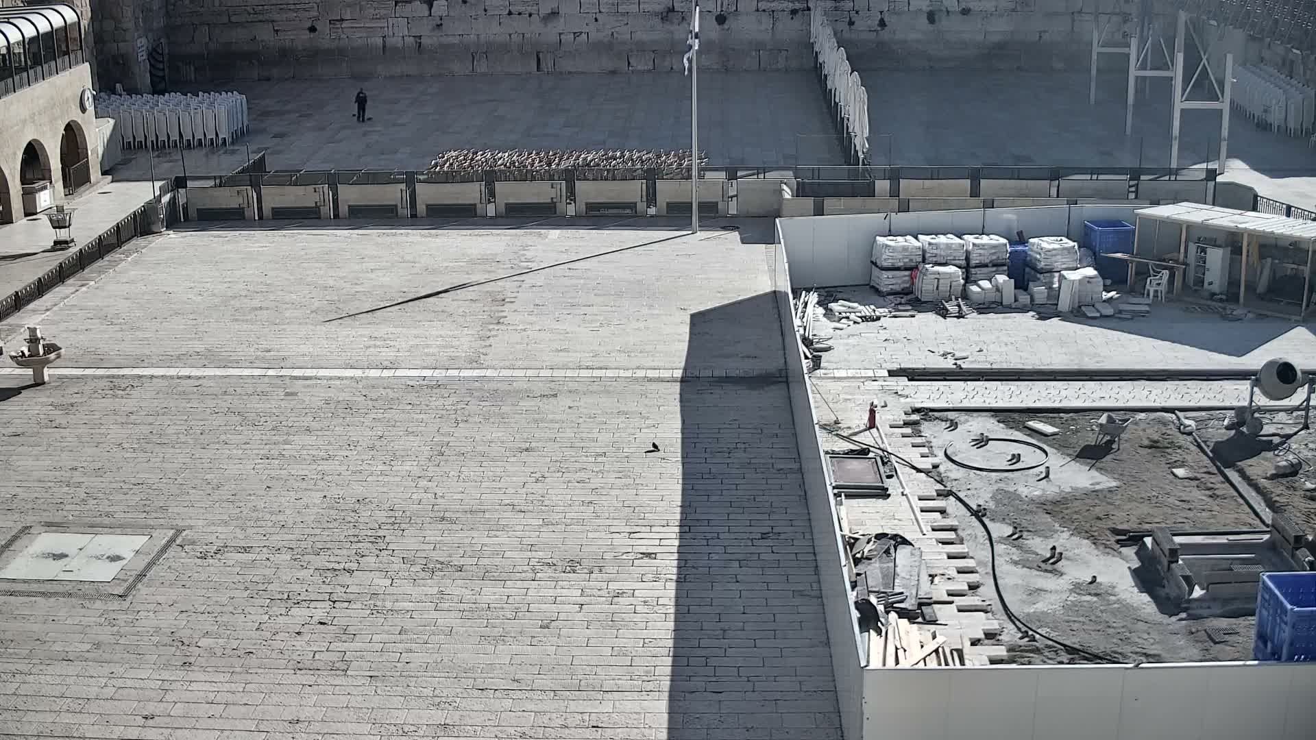 East Quds (East Jerusalem)  Western Wall Prayer Square Southeast Towards View  Live Cam - Old City, East Quds (East Jerusalem) , Palestine
