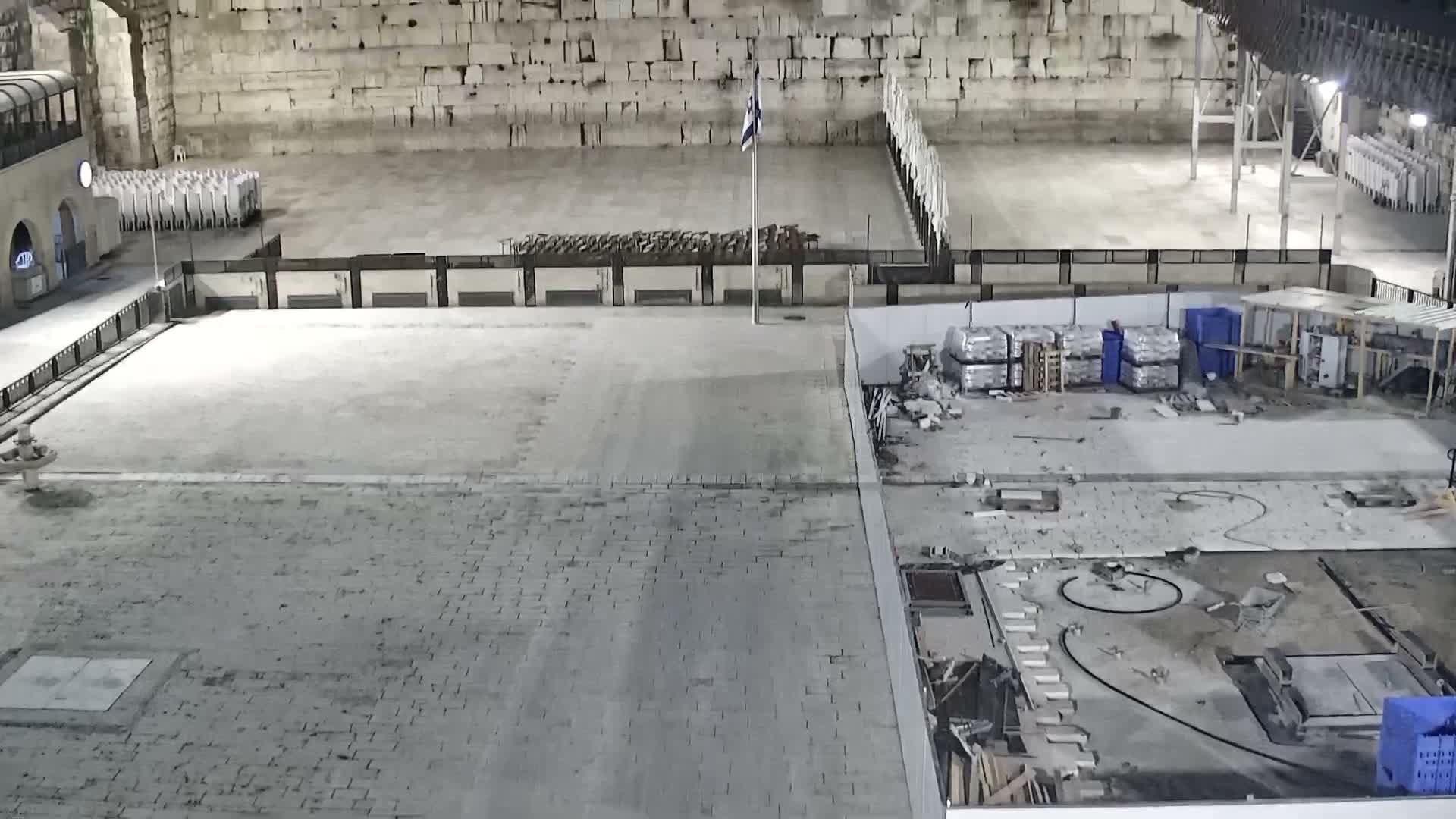 East Quds (East Jerusalem)  Western Wall Prayer Square Southeast Towards View  Live Cam - Old City, East Quds (East Jerusalem) , Palestine
