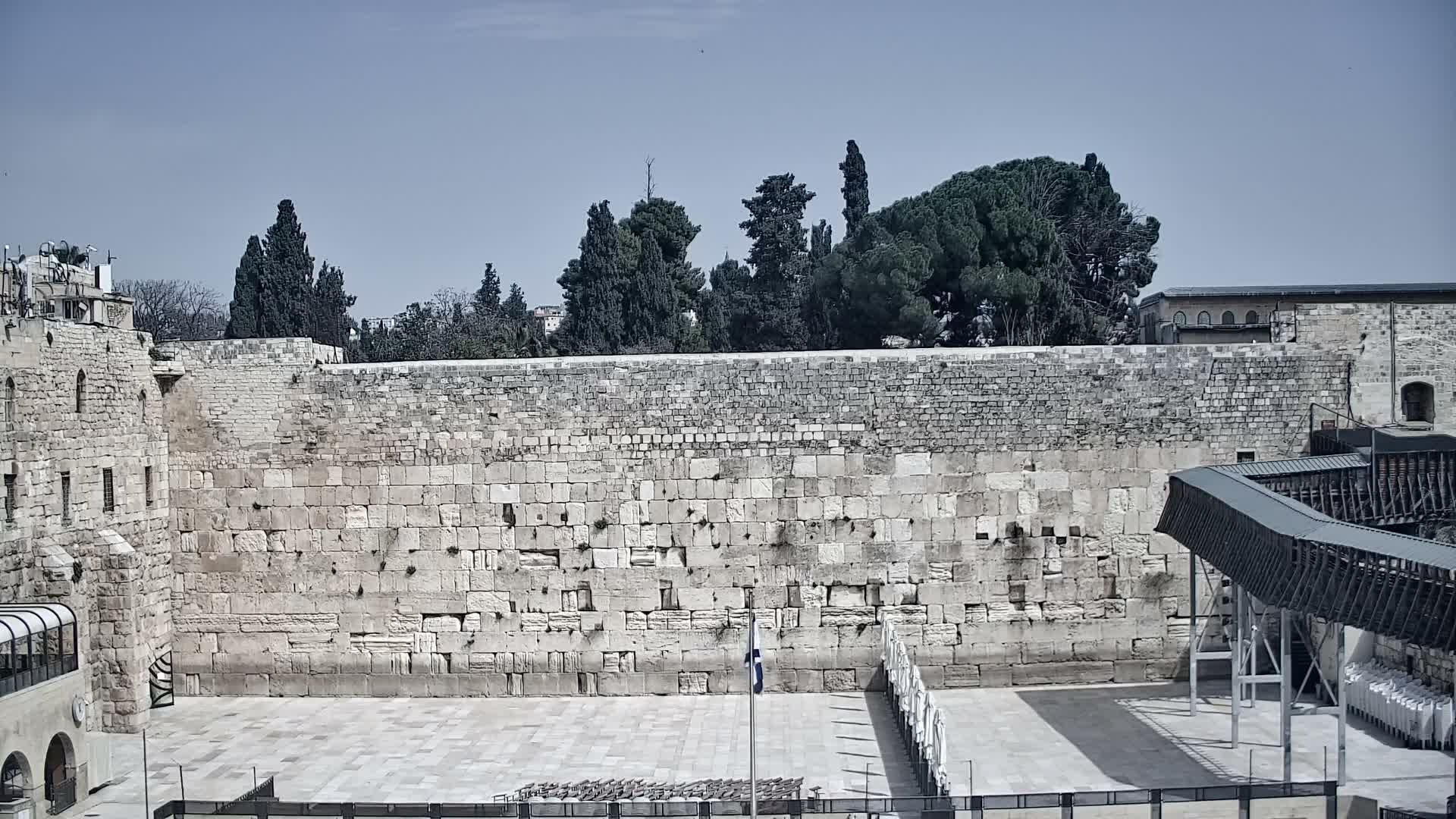 East Quds (East Jerusalem)  Western Wall Prayer Square Southeast Towards View  Live Cam - Old City, East Quds (East Jerusalem) , Palestine