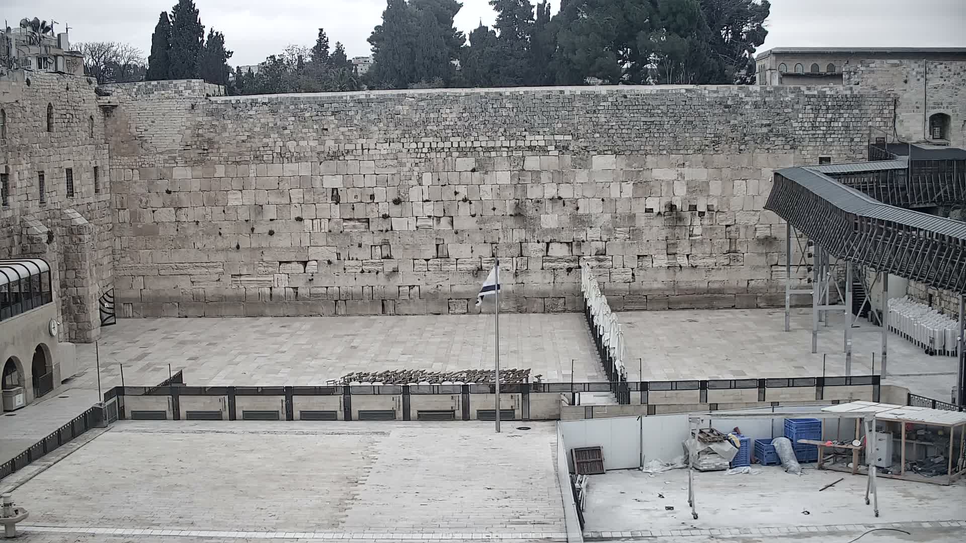 East Quds (East Jerusalem)  Western Wall Prayer Square Southeast Towards View  Live Cam - Old City, East Quds (East Jerusalem) , Palestine