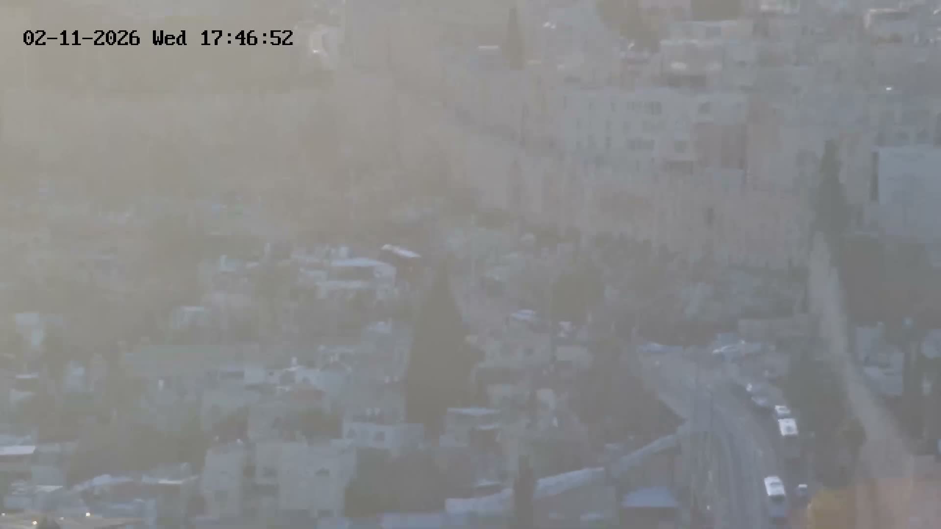 East & West Quds (East & West Jerusalem) &Temple Mount Panaroma Skyline View from Mount of Olives Live Cam - At-Tur, East Quds (East Jerusalem), Palestine
