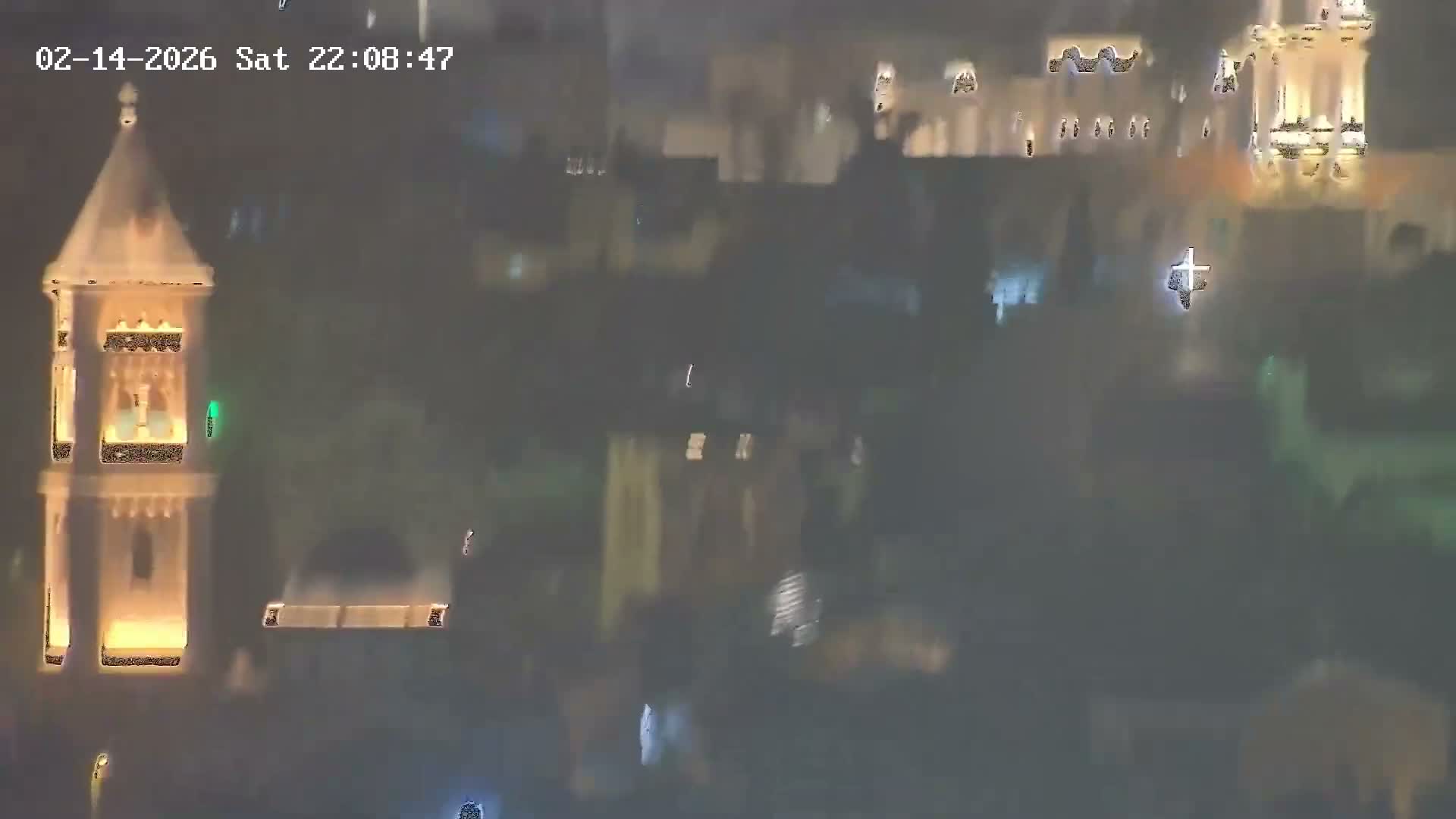 East & West Quds (East & West Jerusalem) &Temple Mount Panaroma Skyline View from Mount of Olives Live Cam - At-Tur, East Quds (East Jerusalem), Palestine