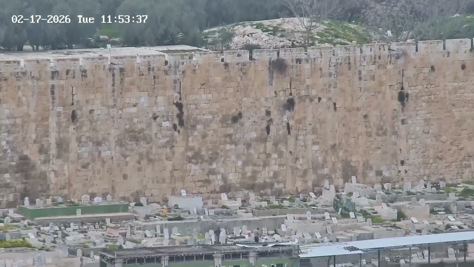 East & West Quds (East & West Jerusalem) &Temple Mount Panaroma Skyline View from Mount of Olives Live Cam - At-Tur, East Quds (East Jerusalem), Palestine