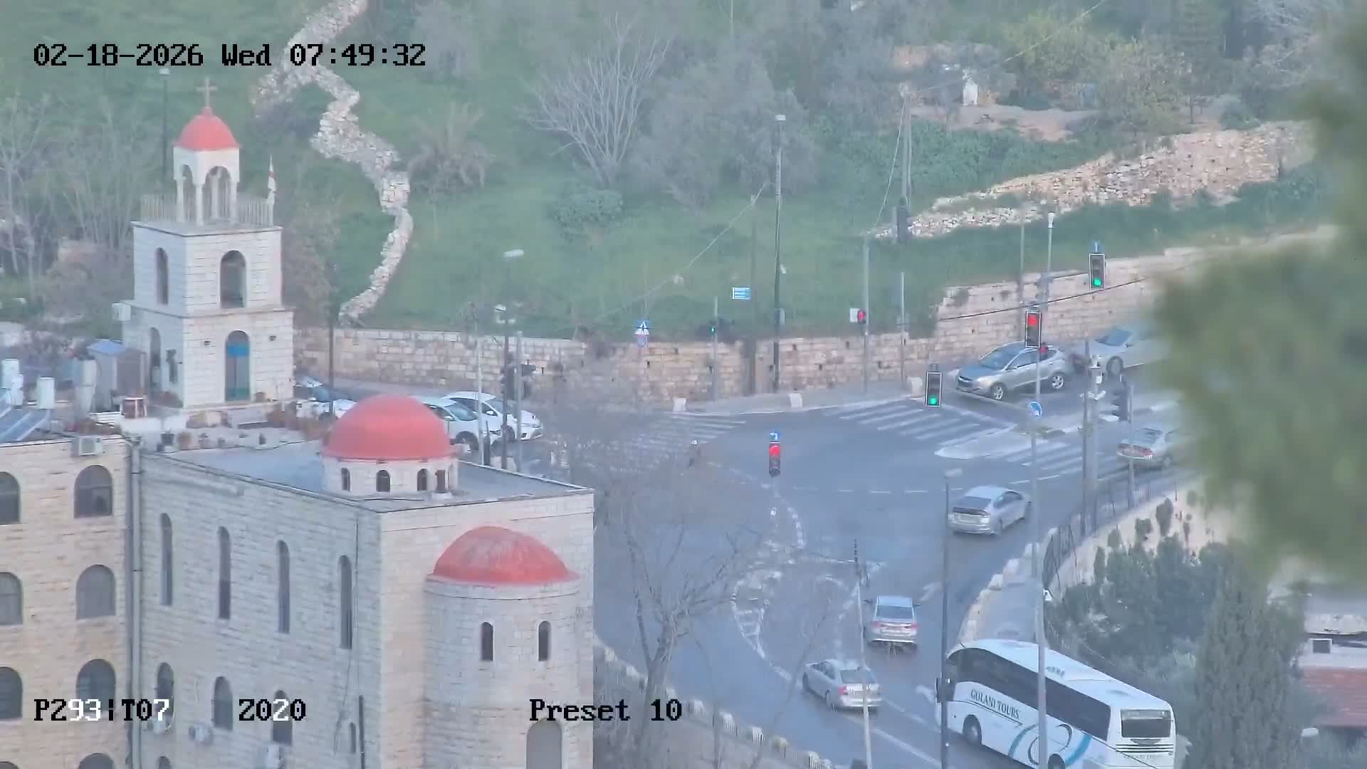 East & West Quds (East & West Jerusalem) &Temple Mount Panaroma Skyline View from Mount of Olives Live Cam - At-Tur, East Quds (East Jerusalem), Palestine