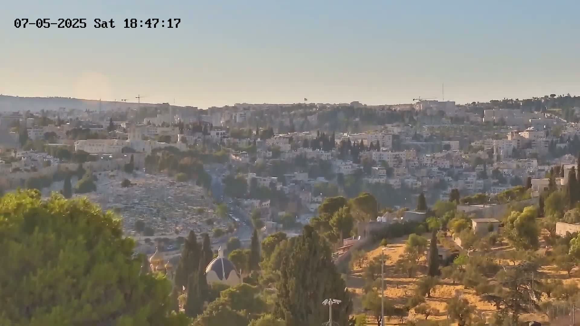 East Quds (East  Jerusalem) ElAqsa Mosque/Gethsemane/Golden Gate/Dome of Rock/Temple Mount/Pater Noster Church & Quds 360 Panaroma Skyline View  Live Cam - At-Tur, East Quds (East Jerusalem), Palestine