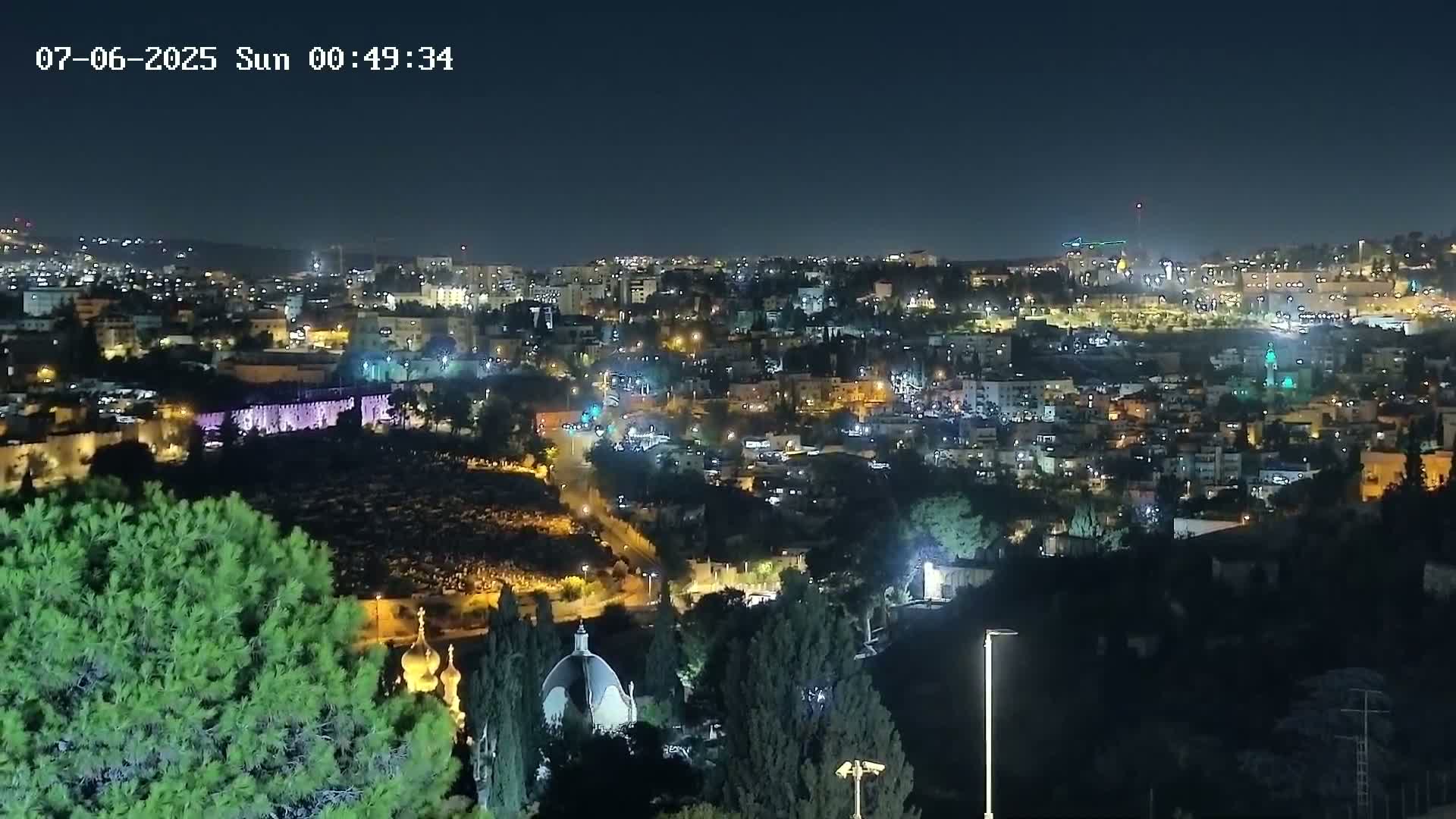 East Quds (East  Jerusalem) ElAqsa Mosque/Gethsemane/Golden Gate/Dome of Rock/Temple Mount/Pater Noster Church & Quds 360 Panaroma Skyline View  Live Cam - At-Tur, East Quds (East Jerusalem), Palestine
