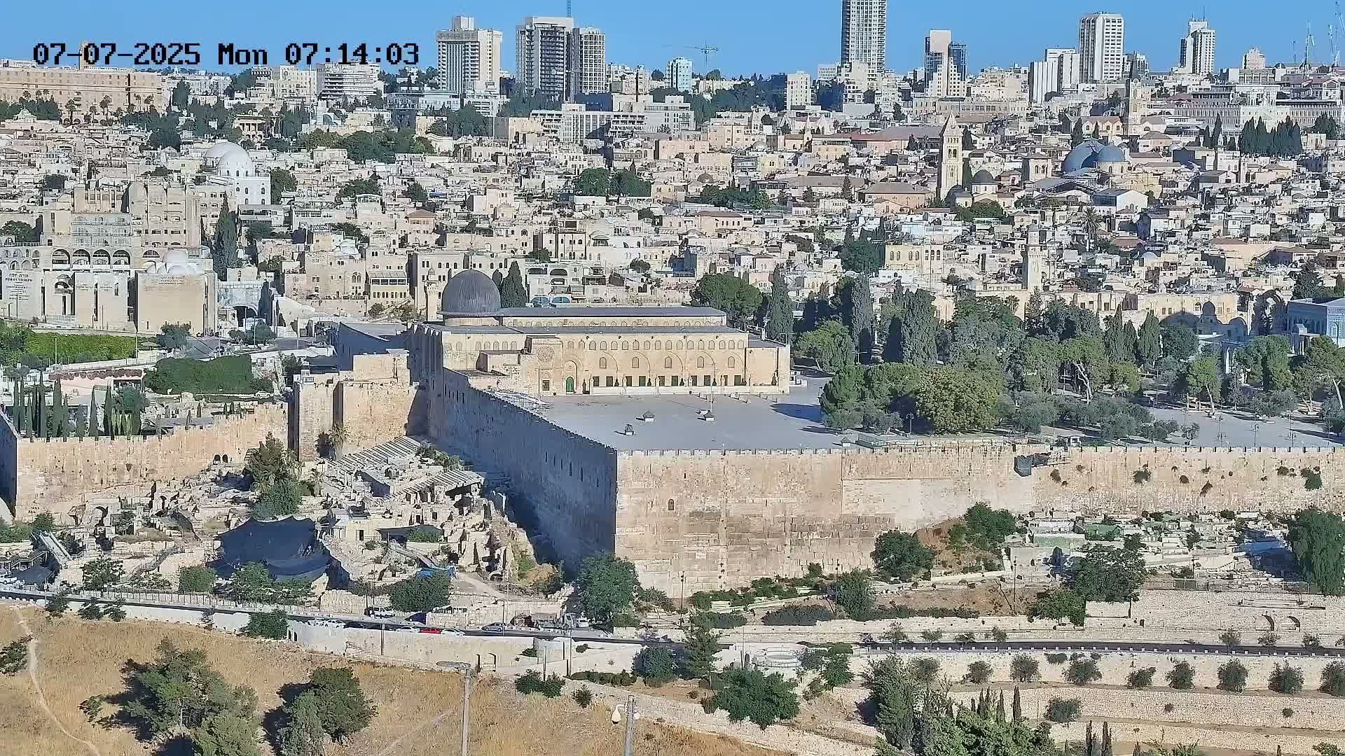 East Quds (East  Jerusalem) ElAqsa Mosque/Gethsemane/Golden Gate/Dome of Rock/Temple Mount/Pater Noster Church & Quds 360 Panaroma Skyline View  Live Cam - At-Tur, East Quds (East Jerusalem), Palestine