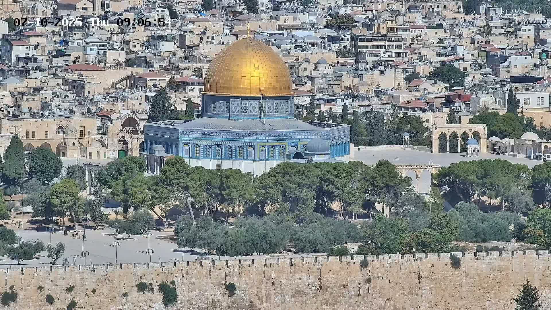 East Quds (East  Jerusalem) ElAqsa Mosque/Gethsemane/Golden Gate/Dome of Rock/Temple Mount/Pater Noster Church & Quds 360 Panaroma Skyline View  Live Cam - At-Tur, East Quds (East Jerusalem), Palestine