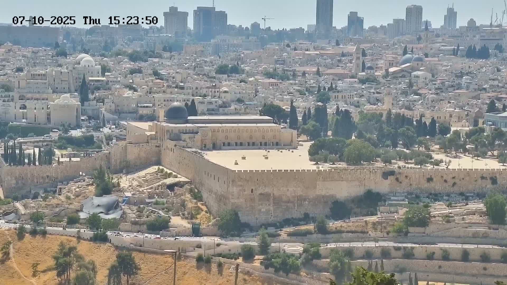 East Quds (East  Jerusalem) ElAqsa Mosque/Gethsemane/Golden Gate/Dome of Rock/Temple Mount/Pater Noster Church & Quds 360 Panaroma Skyline View  Live Cam - At-Tur, East Quds (East Jerusalem), Palestine