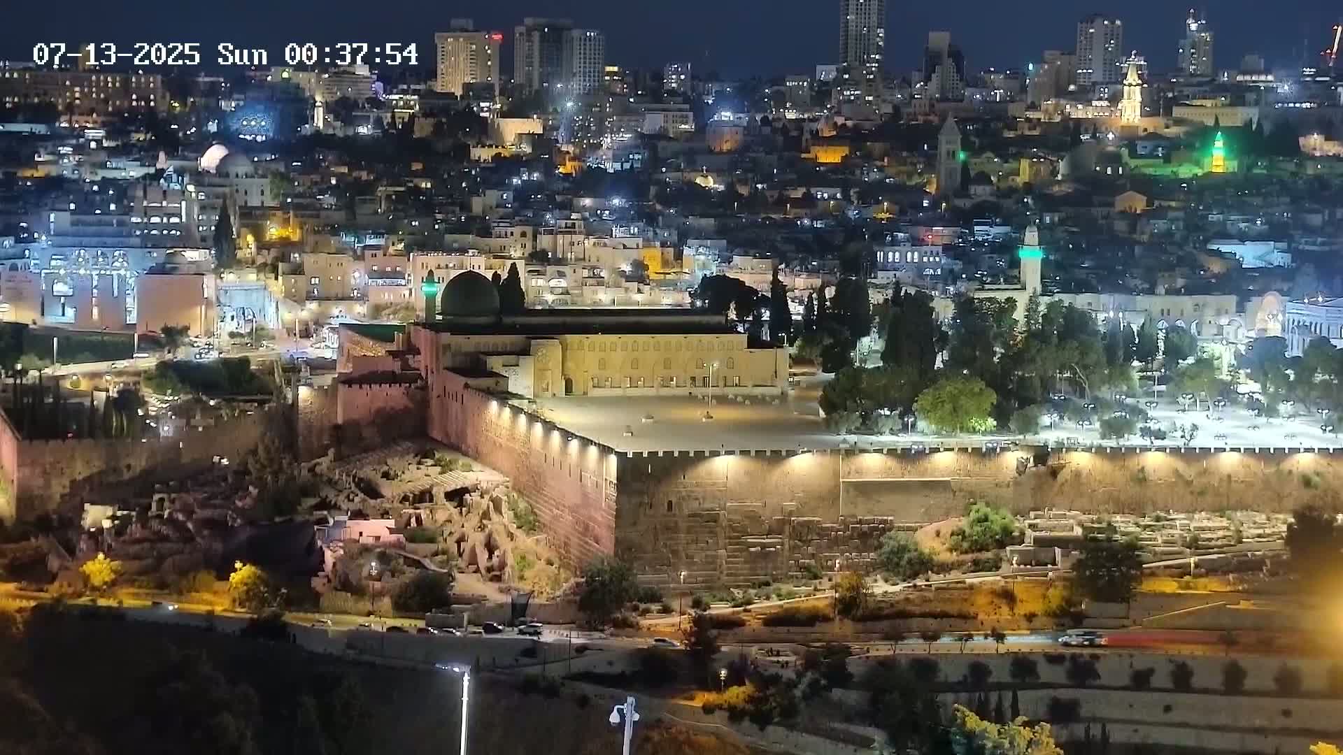 East Quds (East  Jerusalem) ElAqsa Mosque/Gethsemane/Golden Gate/Dome of Rock/Temple Mount/Pater Noster Church & Quds 360 Panaroma Skyline View  Live Cam - At-Tur, East Quds (East Jerusalem), Palestine
