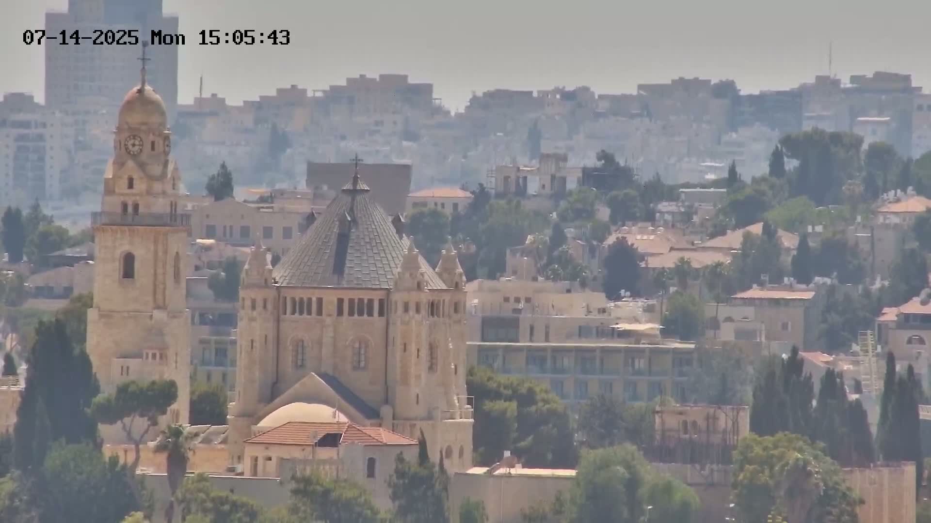 East Quds (East  Jerusalem) ElAqsa Mosque/Gethsemane/Golden Gate/Dome of Rock/Temple Mount/Pater Noster Church & Quds 360 Panaroma Skyline View  Live Cam - At-Tur, East Quds (East Jerusalem), Palestine