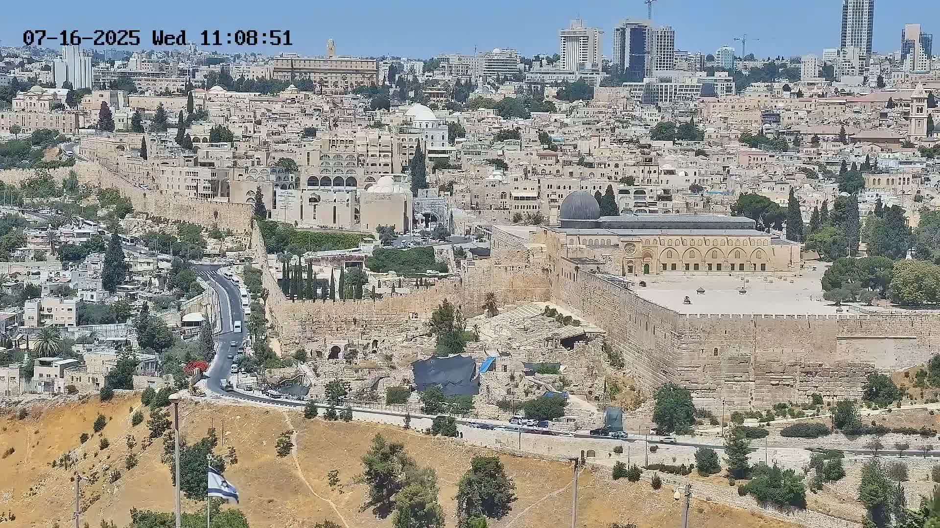 East Quds (East  Jerusalem) ElAqsa Mosque/Gethsemane/Golden Gate/Dome of Rock/Temple Mount/Pater Noster Church & Quds 360 Panaroma Skyline View  Live Cam - At-Tur, East Quds (East Jerusalem), Palestine