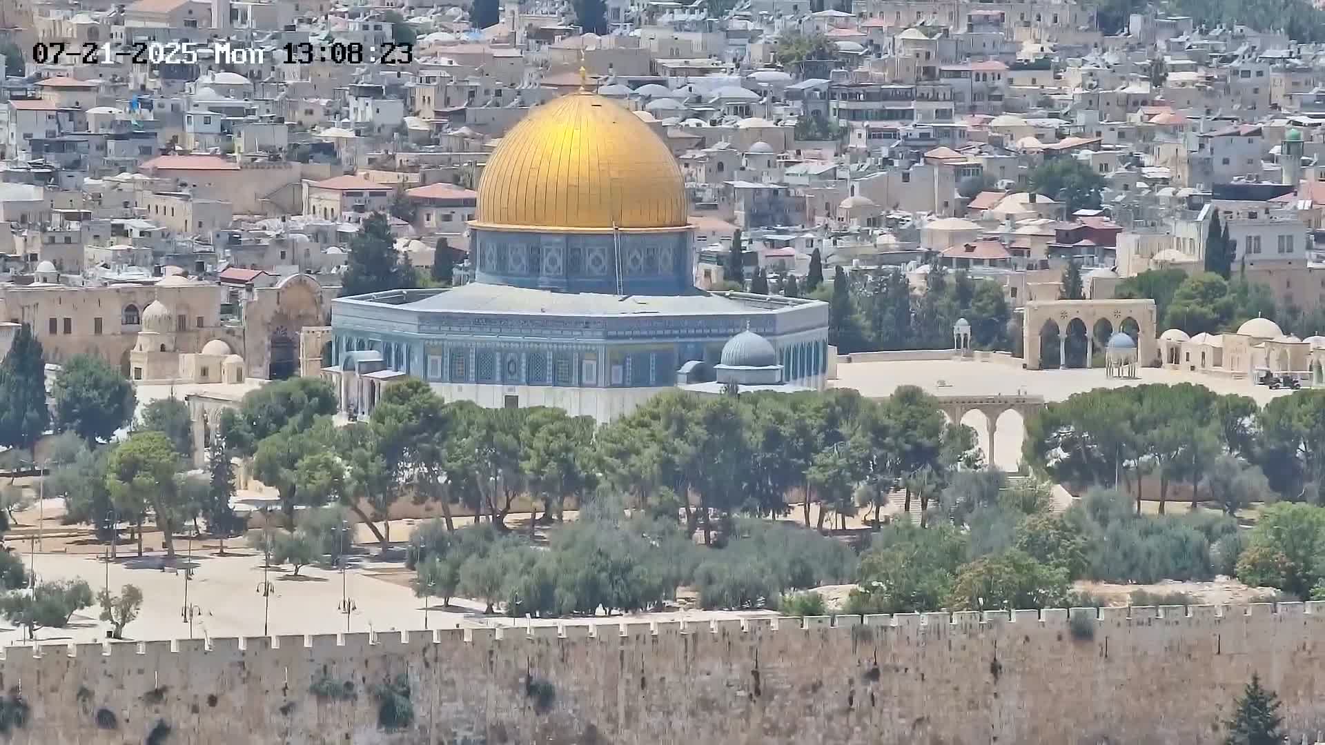 East Quds (East  Jerusalem) ElAqsa Mosque/Gethsemane/Golden Gate/Dome of Rock/Temple Mount/Pater Noster Church & Quds 360 Panaroma Skyline View  Live Cam - At-Tur, East Quds (East Jerusalem), Palestine
