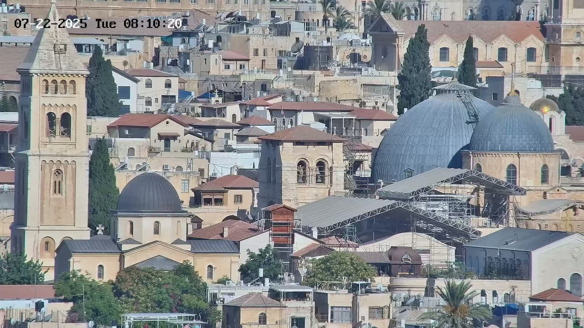 East Quds (East  Jerusalem) ElAqsa Mosque/Gethsemane/Golden Gate/Dome of Rock/Temple Mount/Pater Noster Church & Quds 360 Panaroma Skyline View  Live Cam - At-Tur, East Quds (East Jerusalem), Palestine